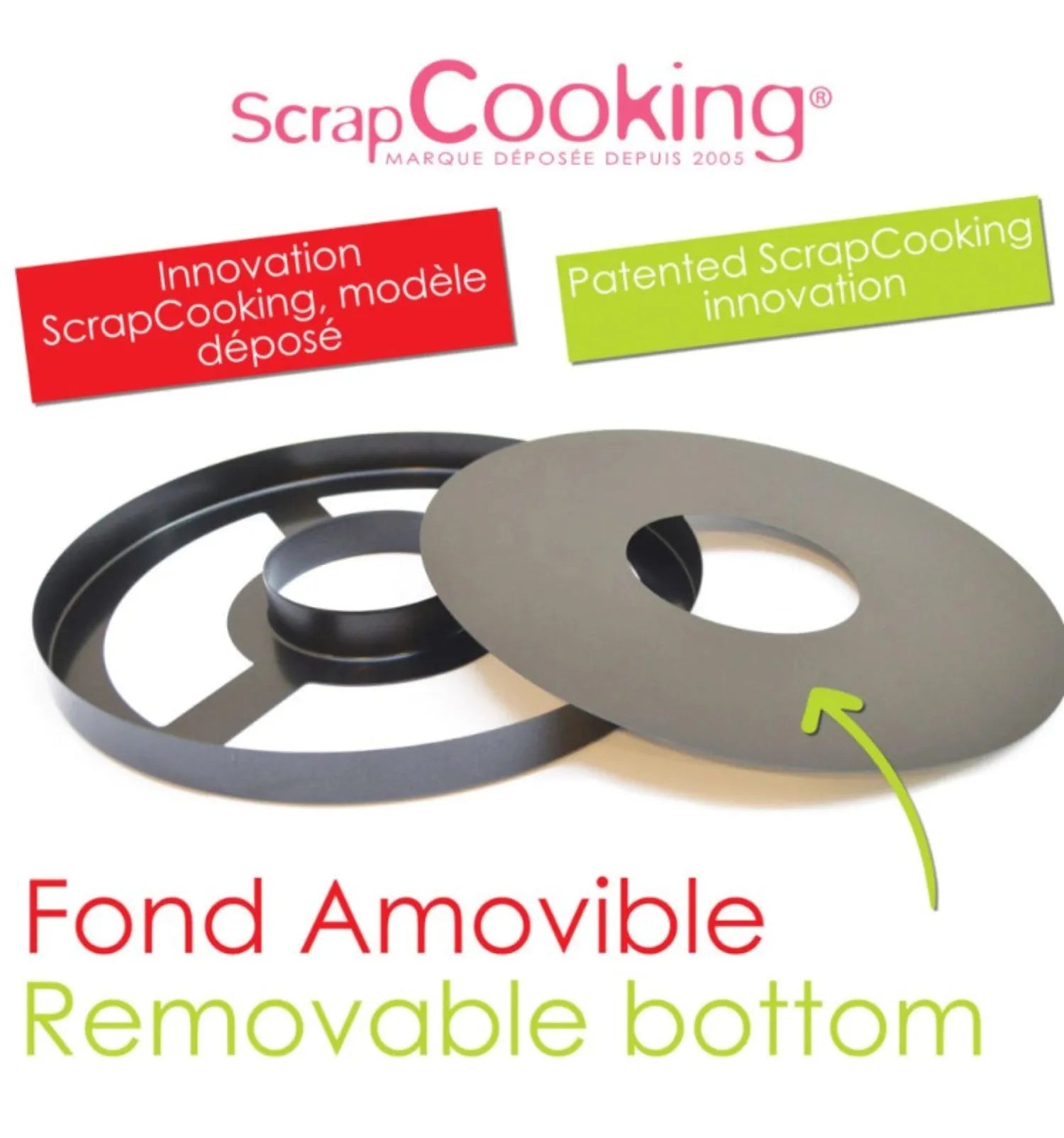 Antihaft-Tarteform von Scrap Cooking für müheloses Backen.