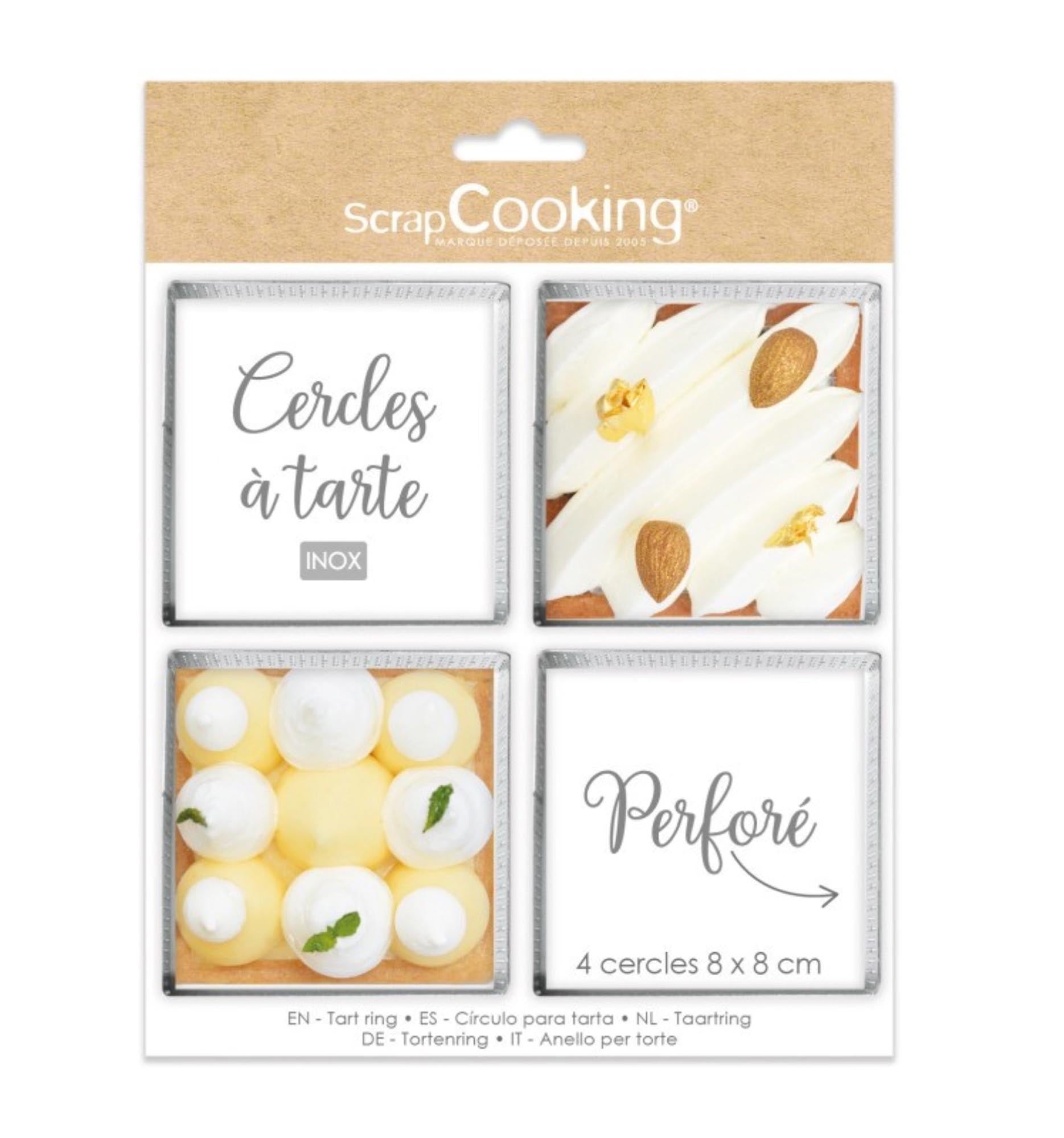 Perfekte Tortenringe 8x8cm: Kreatives Backen mit Scrap Cooking.
