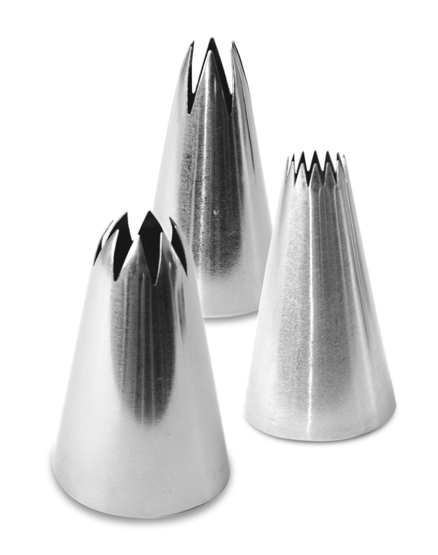 3 set di tazze in acciaio inossidabile cupcakes