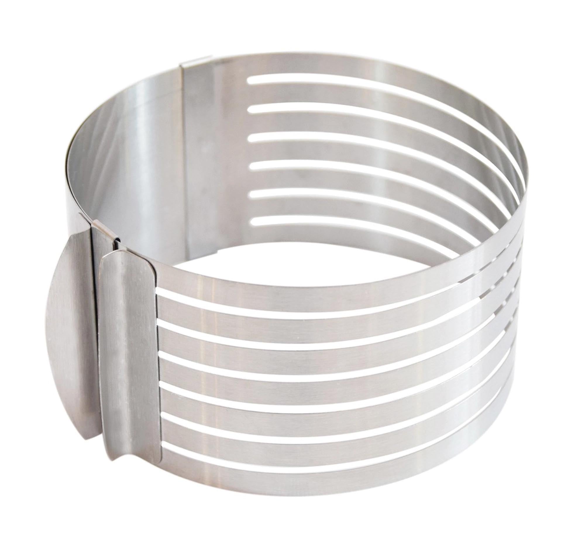 Verstellbare runde Edelstahlbackform 16-20cm von Scrap Cooking.