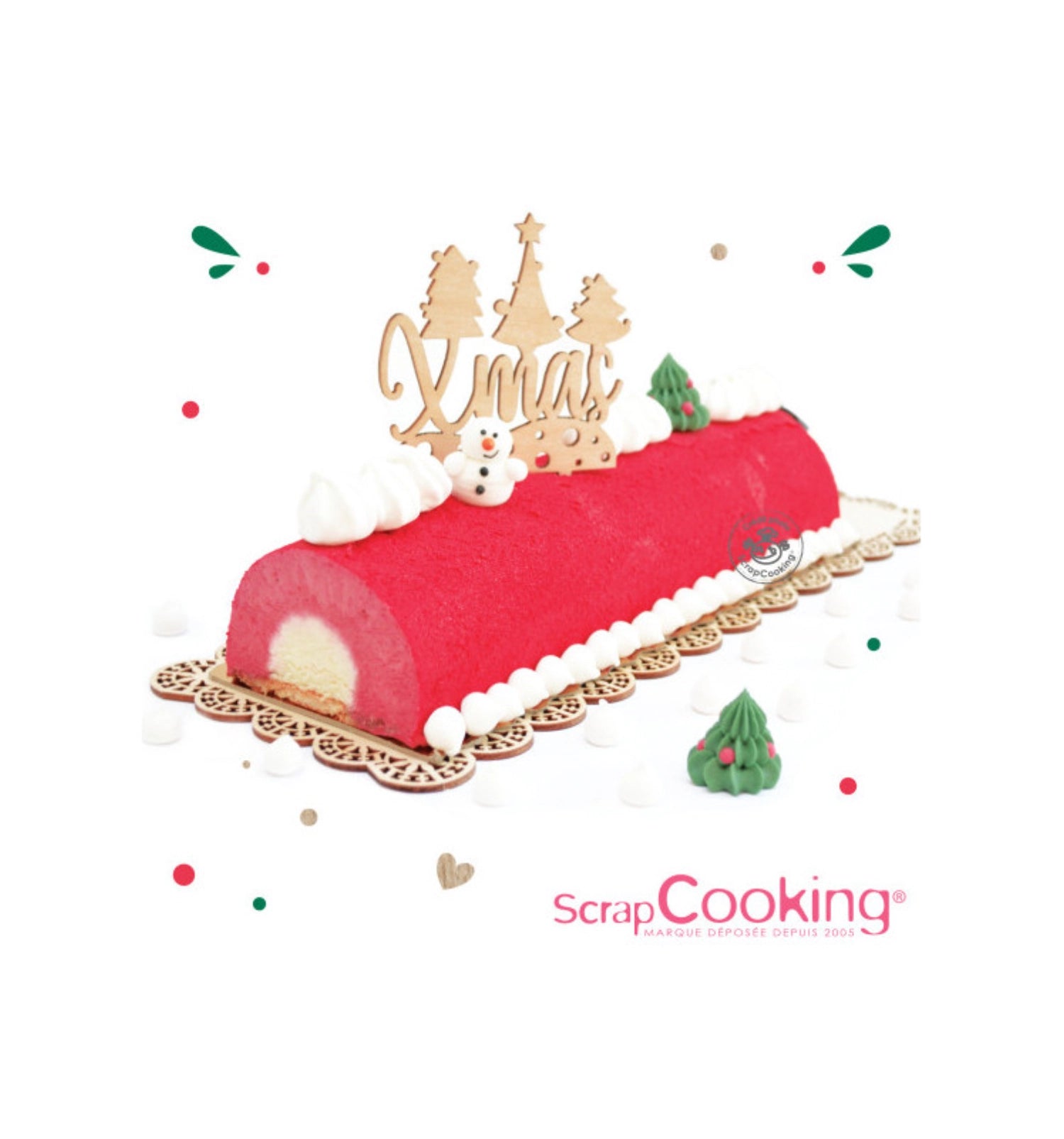 Kunststoffform für kreative Biskuitrollen und Parfaits von Scrap Cooking.