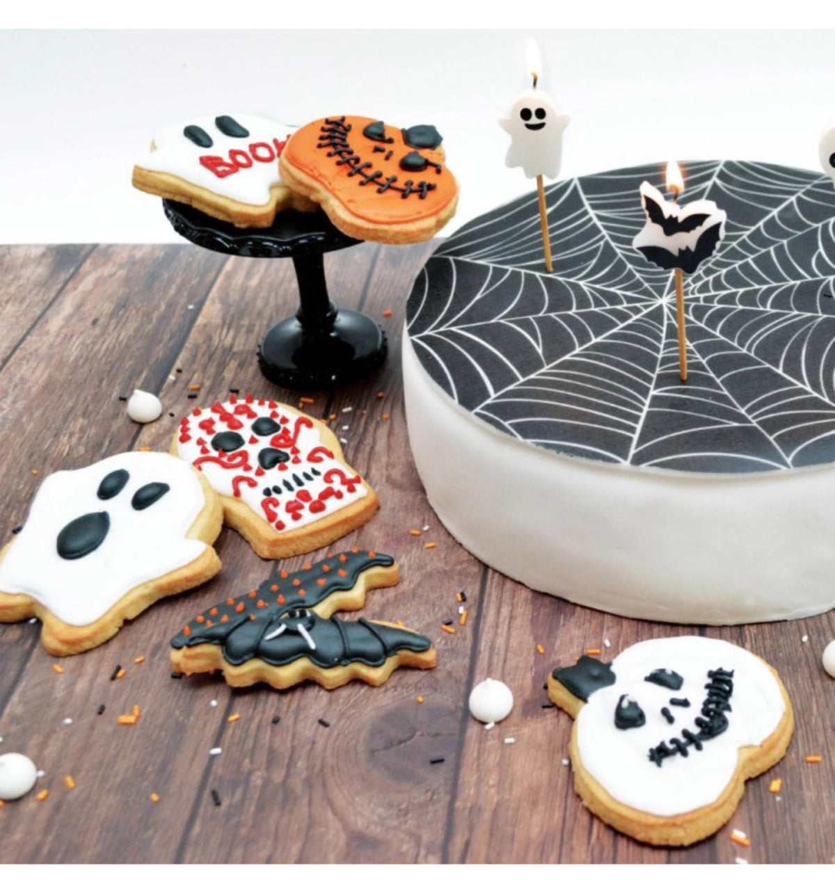 4-tlg. Set Ausstechform Halloween in Silber präsentiert im Onlineshop von KAQTU Design AG. Backen ist von Scrap Cooking