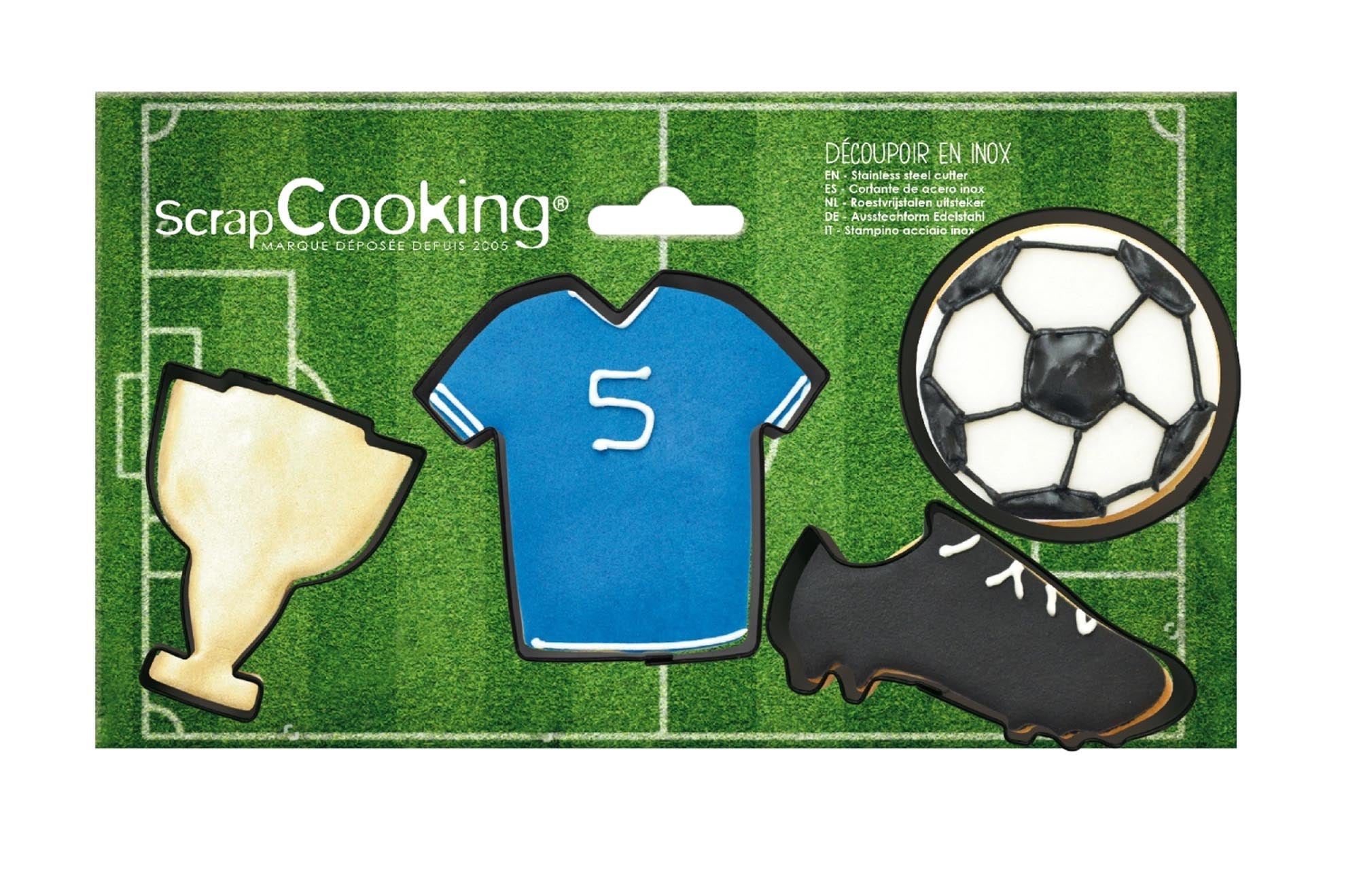 Keksausstecher-Set für Fußballfans: Kreative Backideen von Scrap Cooking.