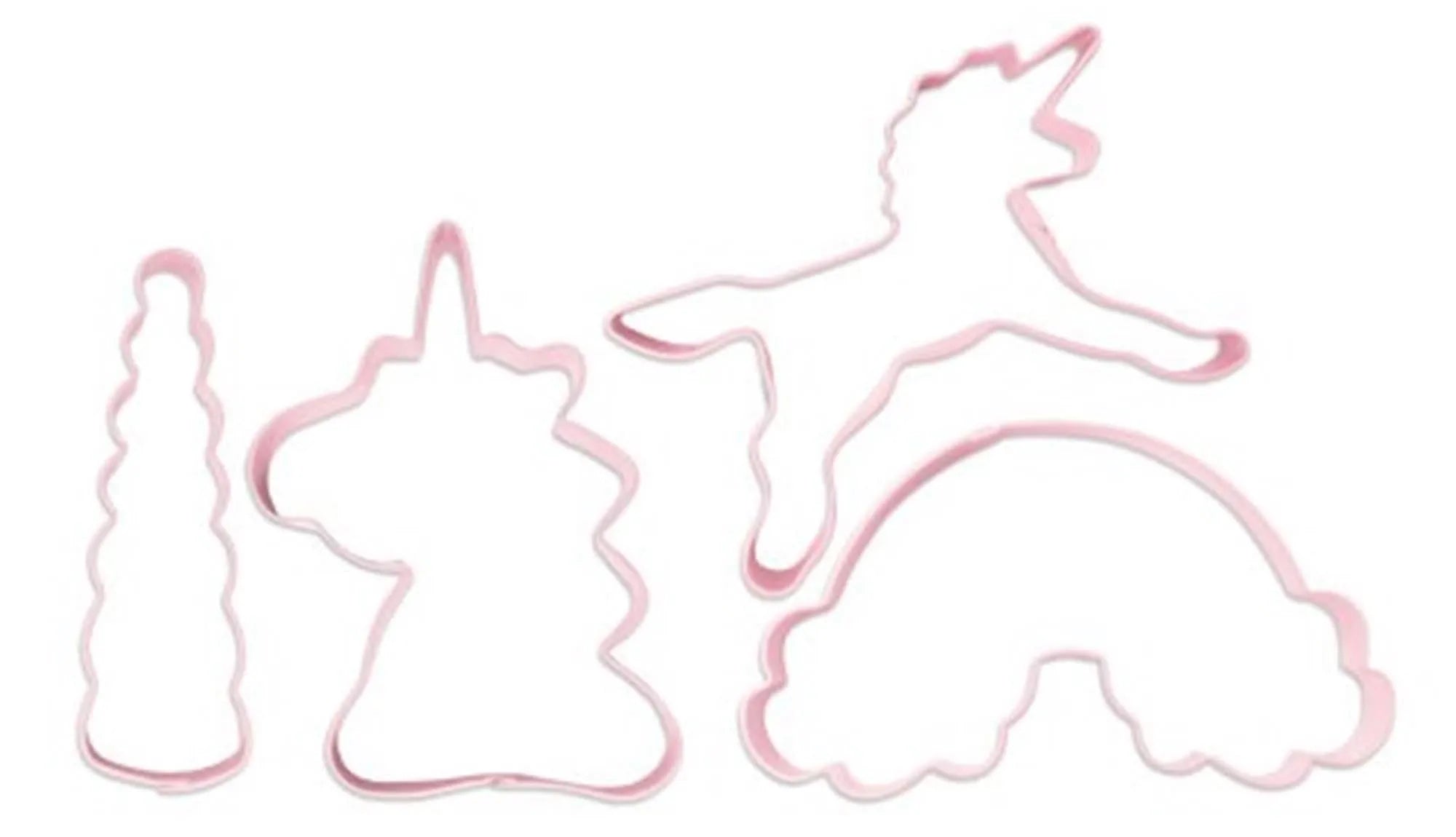 Zaubern Sie Einhorn-Kekse mit Scrap Cooking's 4er Ausstecherset!