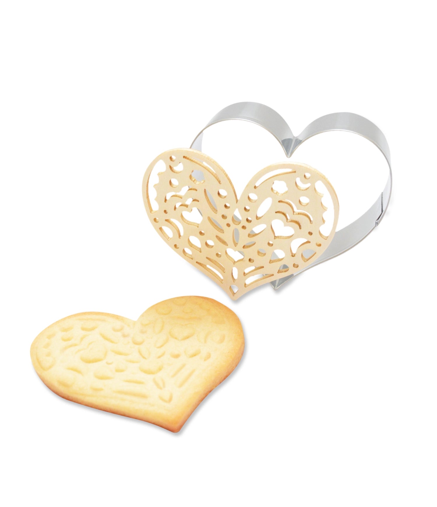 Tagliare e cuore incinta in legno