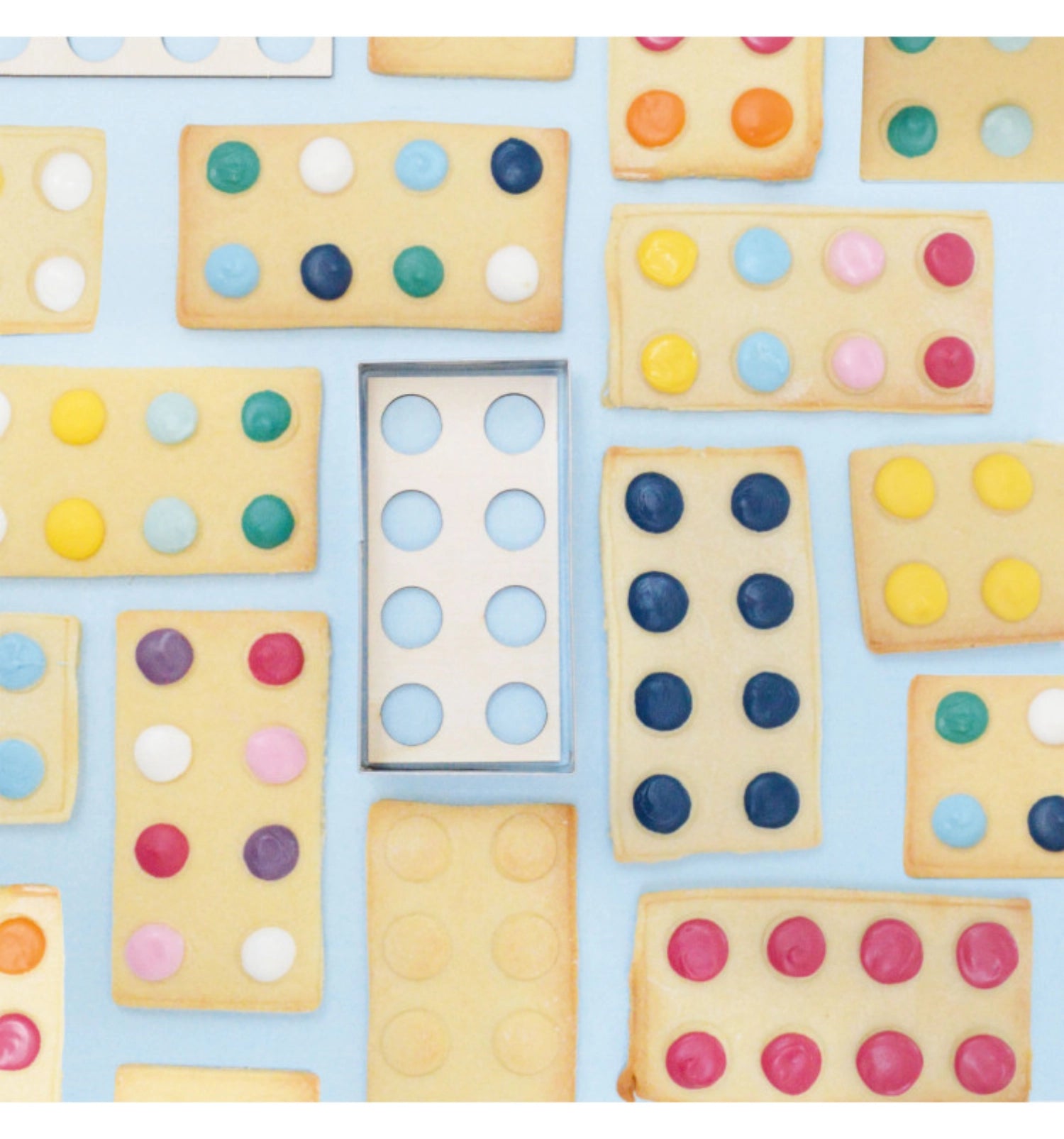 Cookie cutter and wooden embosser brick