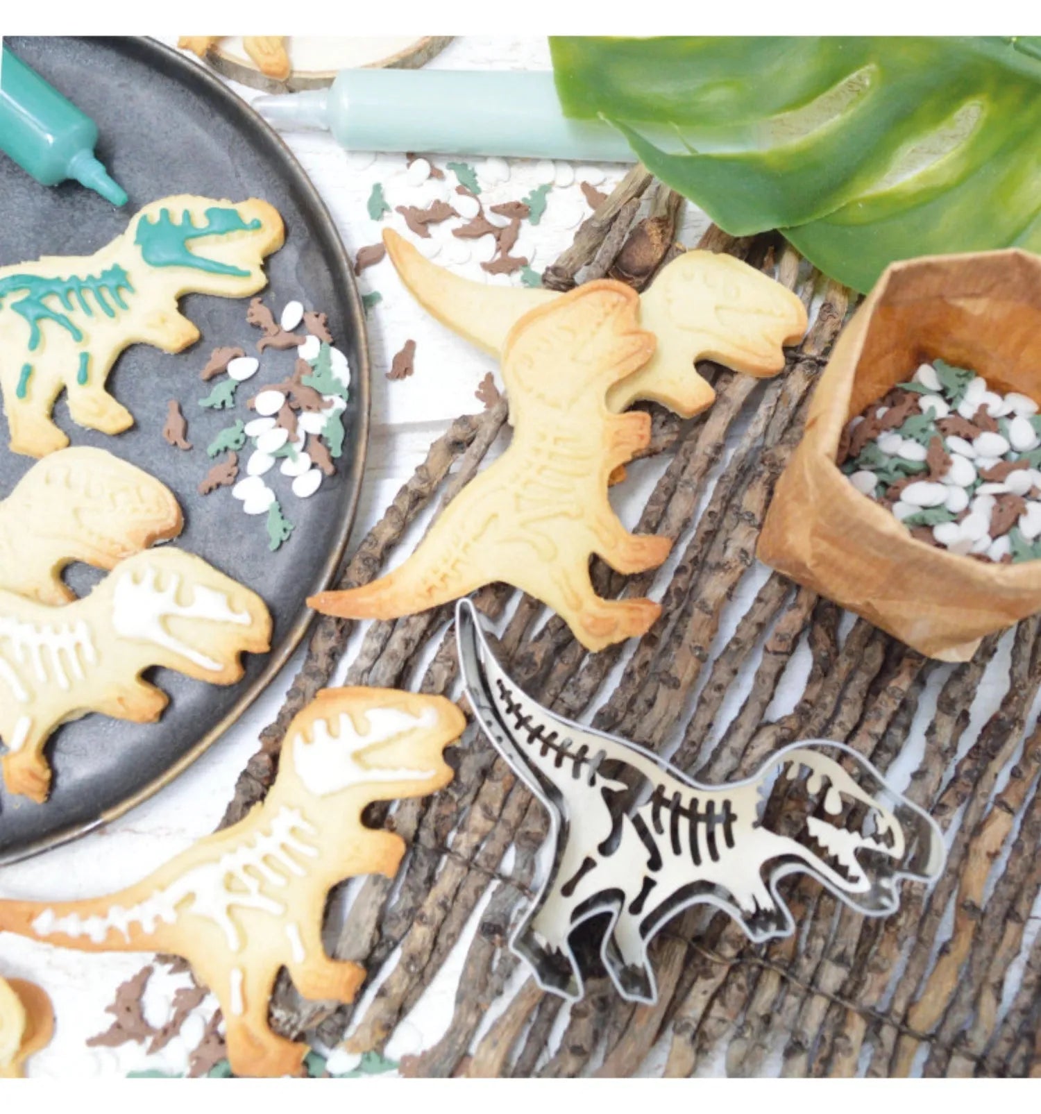 Dino-Ausstechform & Holzpräger: Perfekte Kekse mit Scrap Cooking.