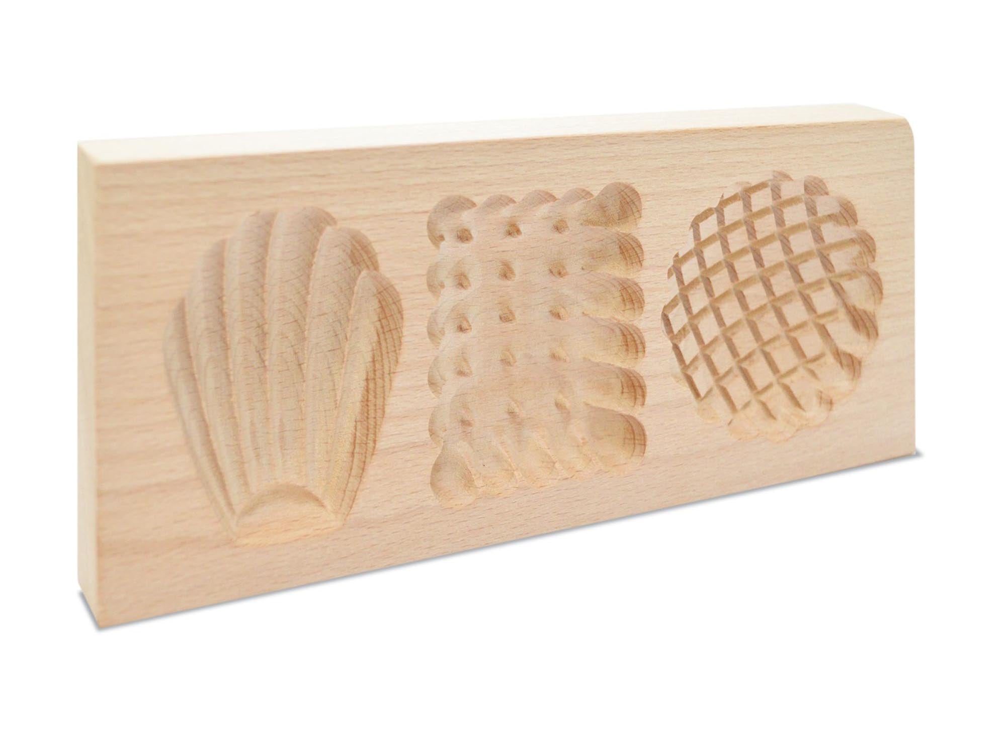 Gestalten Sie köstliche gefüllte Kekse mit der Scrap Cooking Holzform! Hochwertiges Buchenholz, ideale Maße 20x10x2 cm für perfekte Backergebnisse.