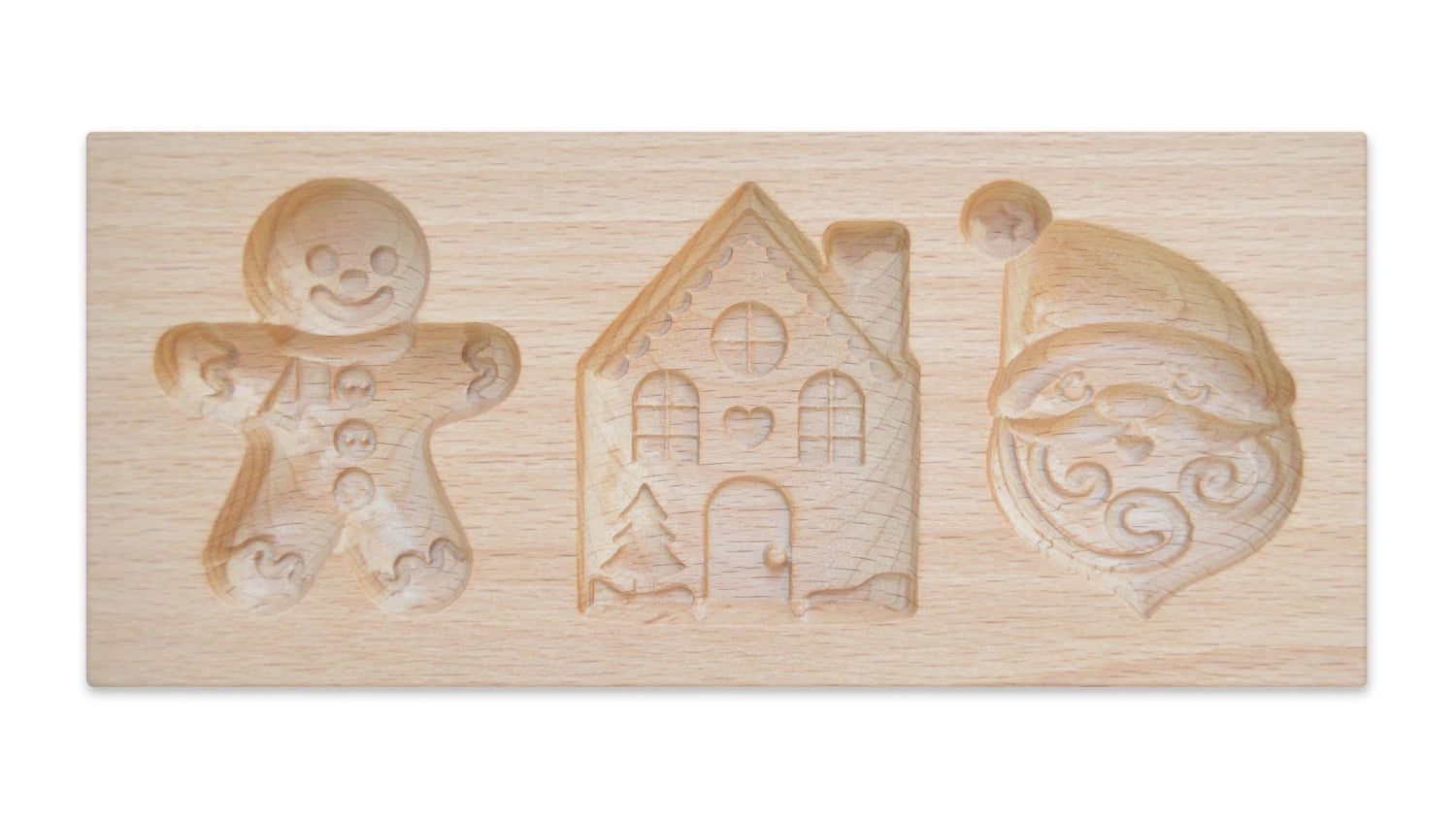 Holzform für gefüllte Kekse Weihnachtsplätzchen, 20x10x2cm - KAQTU Design