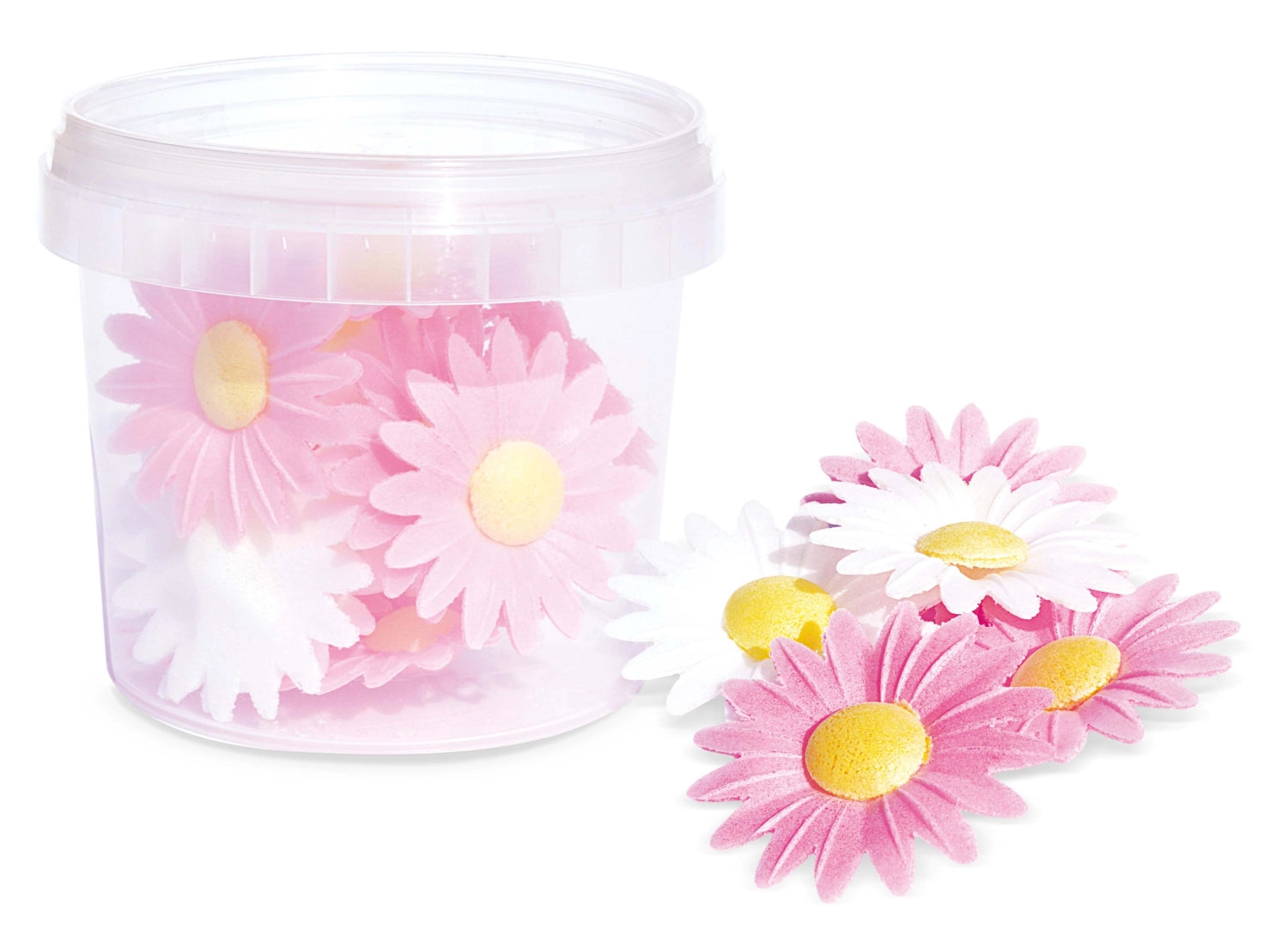 18 pezzi di figure di zucchero Daisy commestibile
