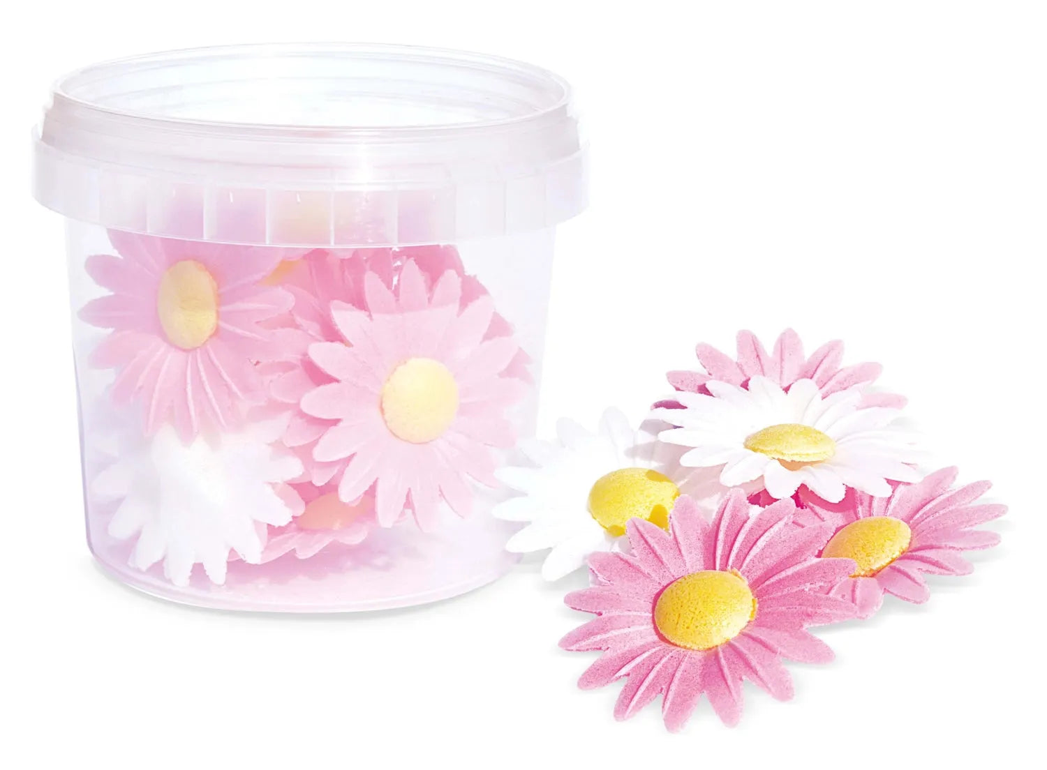 Essbare Zuckerfiguren Gänseblümchen von Scrap Cooking: 18 Stück, ideal für Kuchen, Cupcakes und Torten. Perfekt für jeden Anlass!