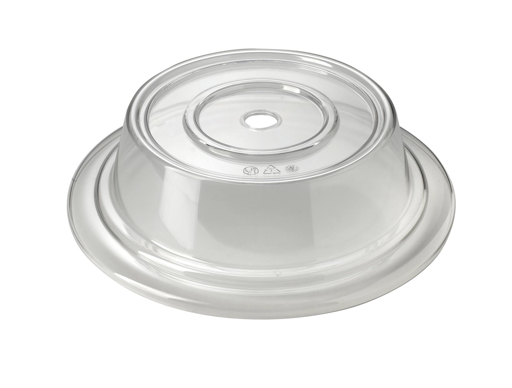 Teller Cloche 24/28cm SAN transp. mit Loch Teller 24 u. 28cm in Transparent präsentiert im Onlineshop von KAQTU Design AG. Teller ist von Gastronorm