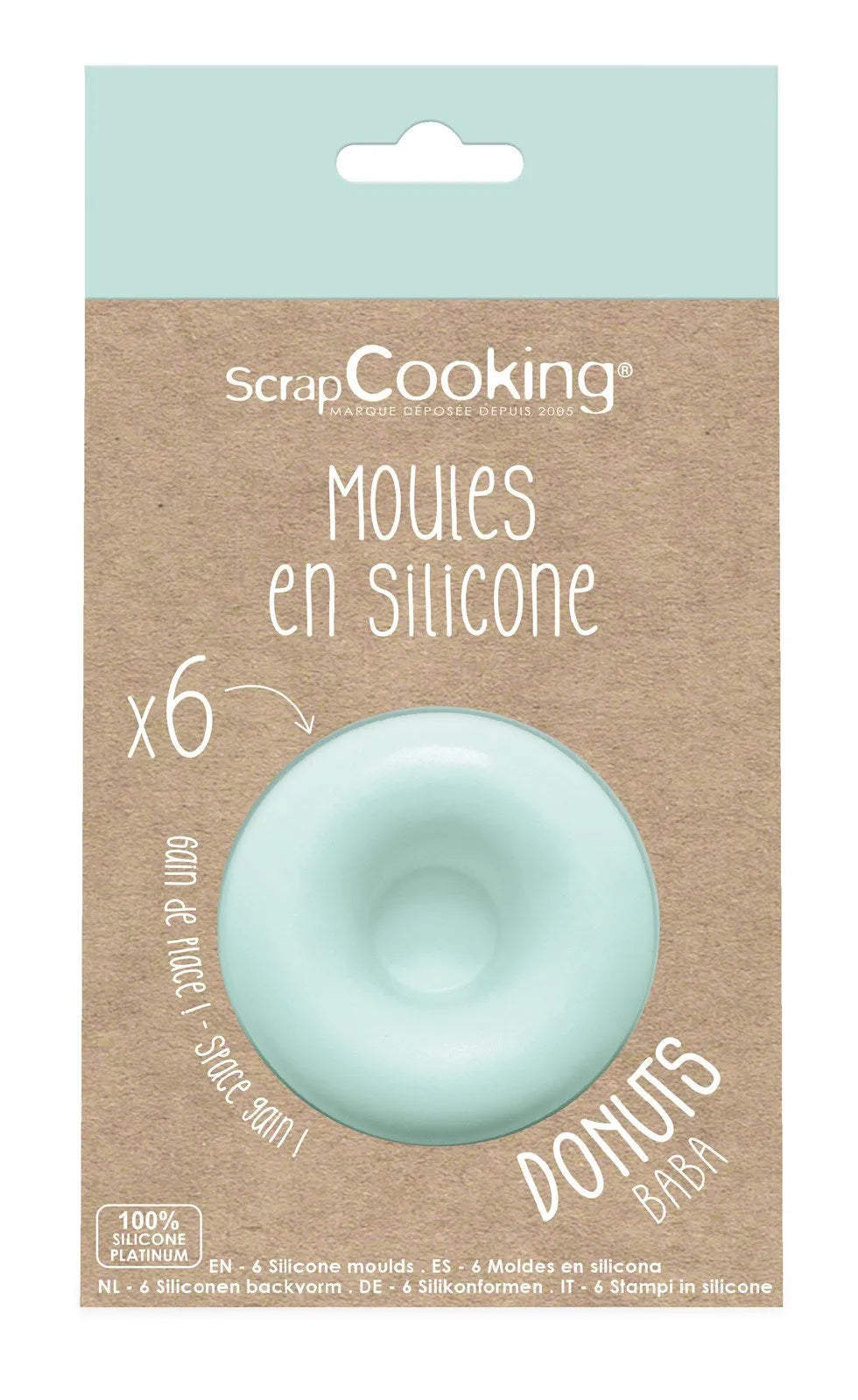 Perfekte Donuts formen mit Scrap Cooking 6er Silikonform-Set.