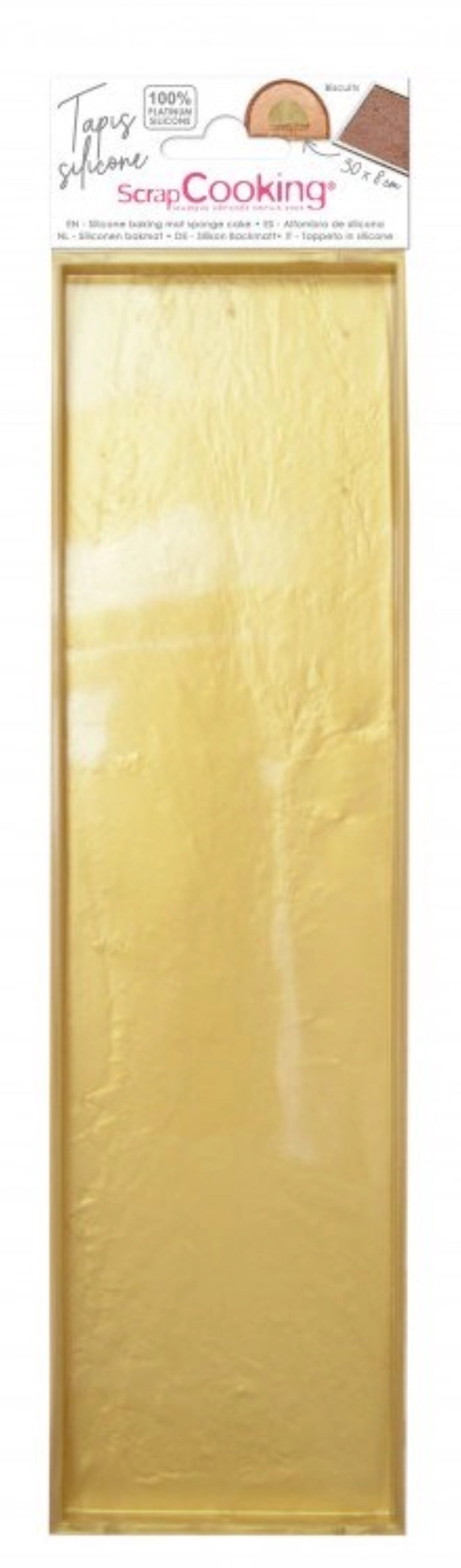 Silikon-Backmatte mit Rand Bûche 30x8cm