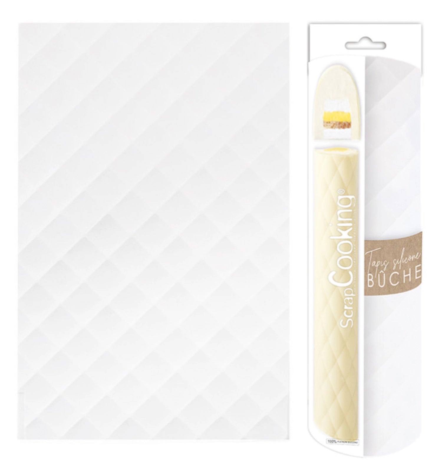 Tappetino da forno in silicone 3D a gradini di 28,3x18 cm