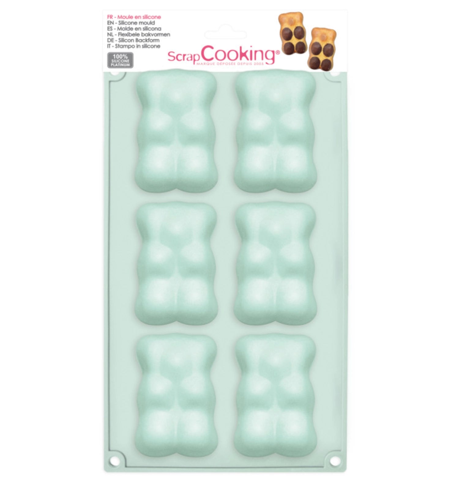 6 orsacchiotto di backform silicon