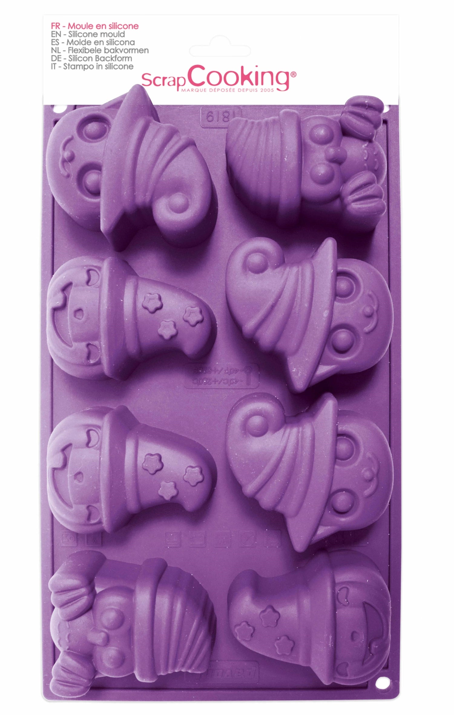 8er Silikon Backform Halloween