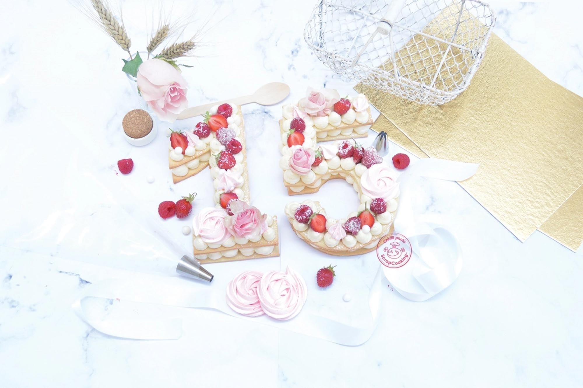Kreative Zahlentorten mit Atelier Number Cake von Scrap Cooking.