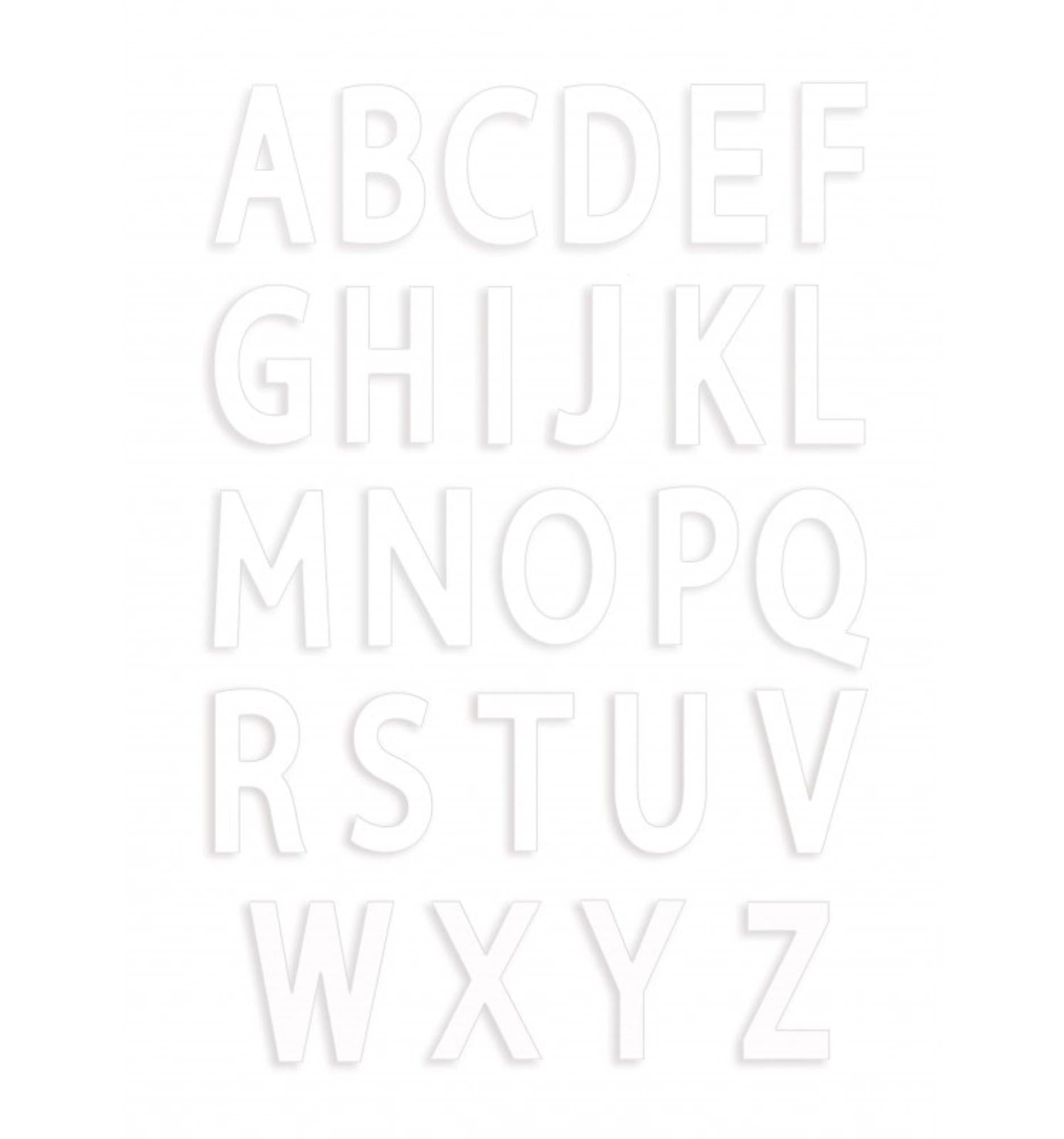 Kreative Tortendeko: 26 langlebige Buchstabenschablonen von Scrap Cooking.