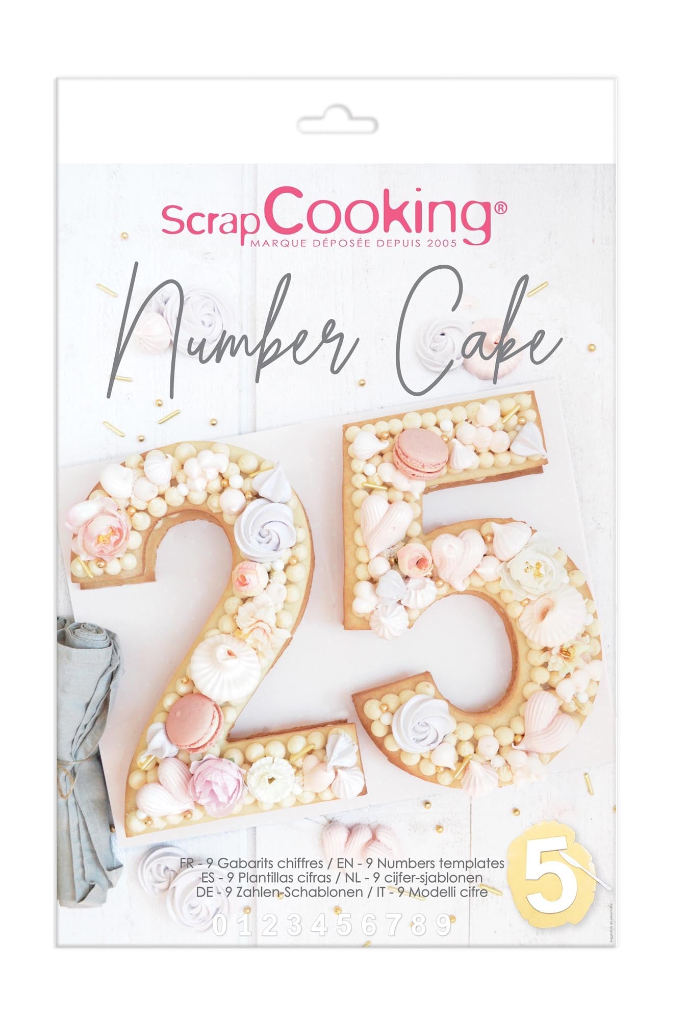 Stencil set for numbers 0-9