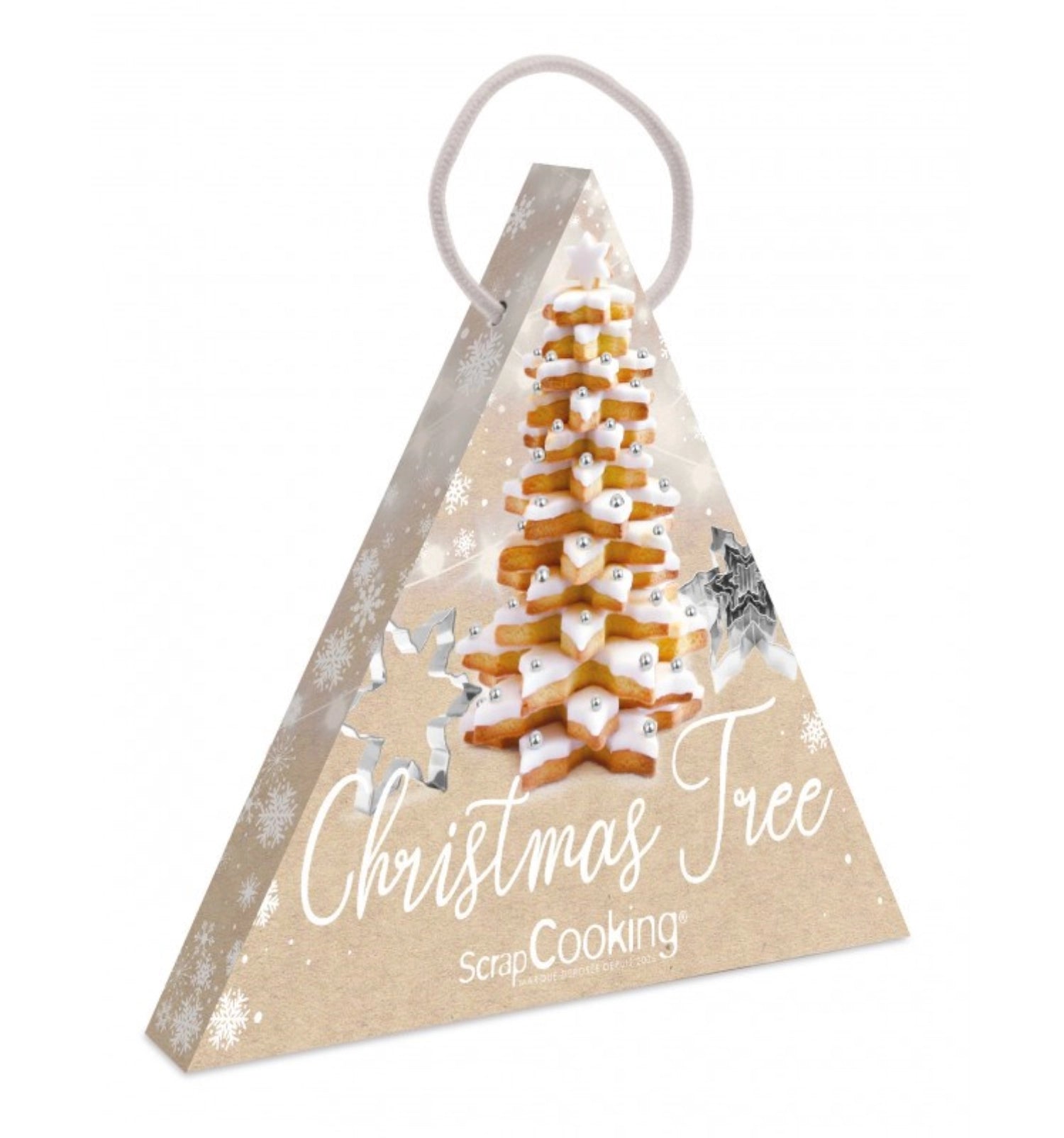 5-tlg. Set Ausstecher Weihnachtsbaum in Beige präsentiert im Onlineshop von KAQTU Design AG. Weihnachtszubehör ist von Scrap Cooking