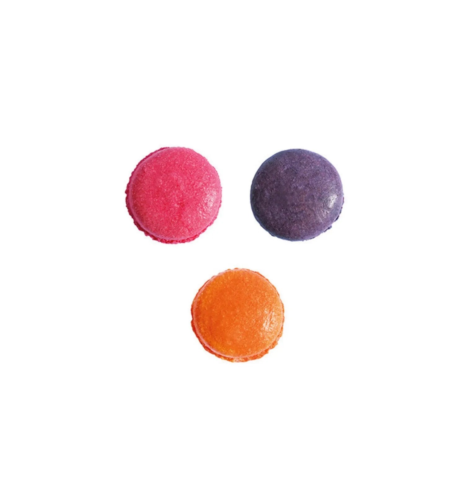 Kreative Backkunst mit 3x5g Farbpulver in Rose, Violett & Orange.