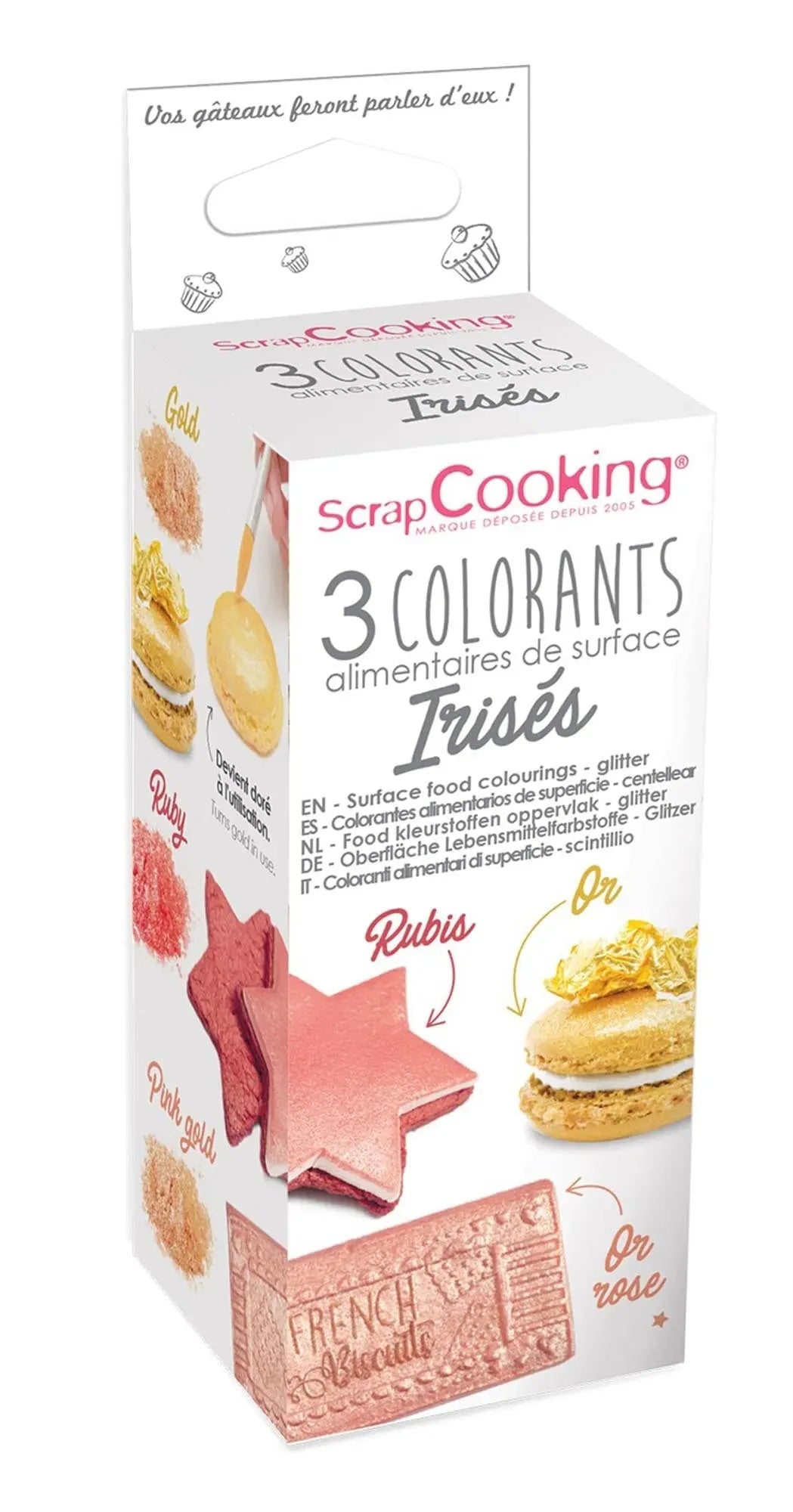 Verleihe deinen Backkreationen mit Scrap Cooking Dekopuder in Gold, Rosegold & Kupfer ein glänzendes, luxuriöses Finish!