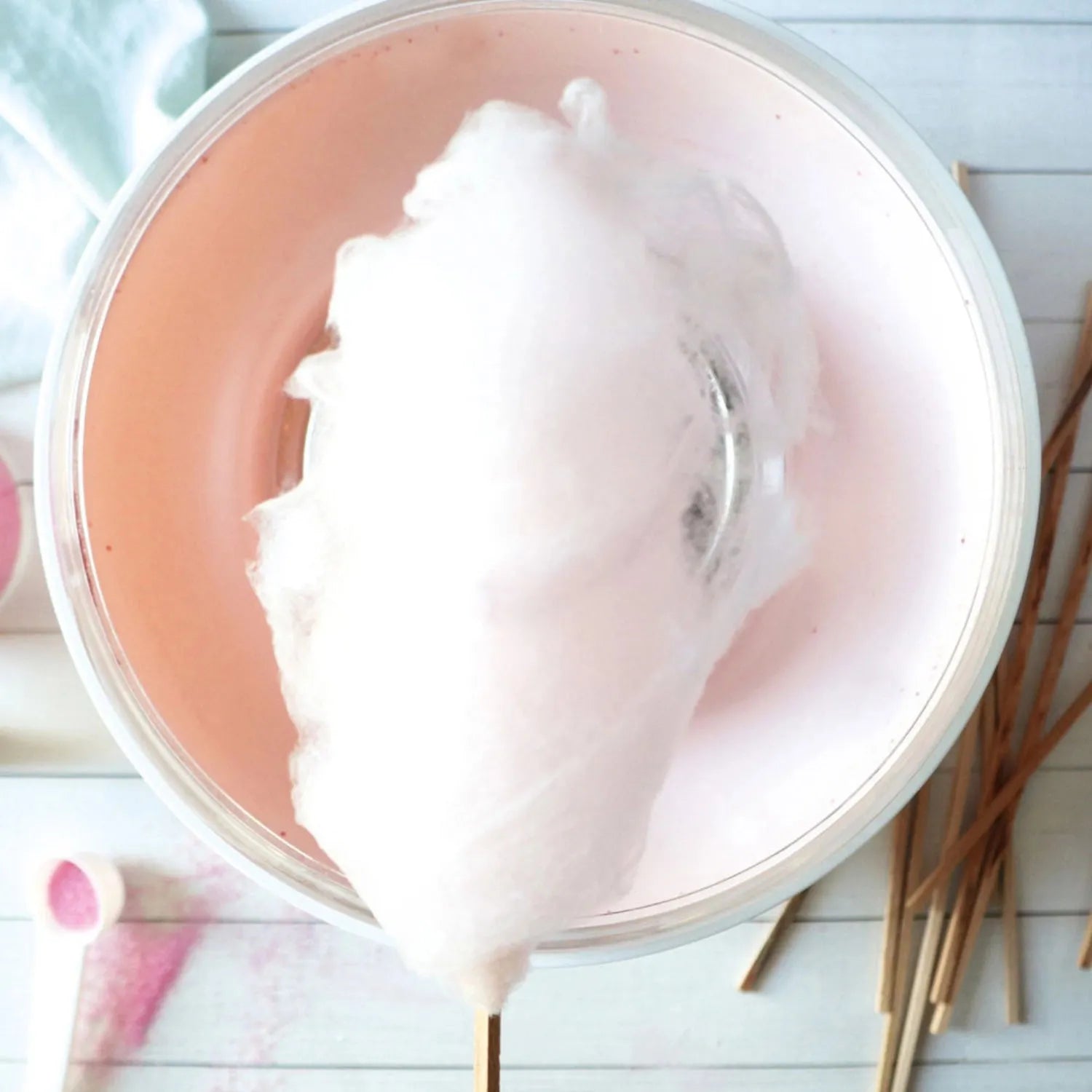 Rosa Zuckerwatte-Mix 160g: Perfekt für süße DIY-Momente zuhause.
