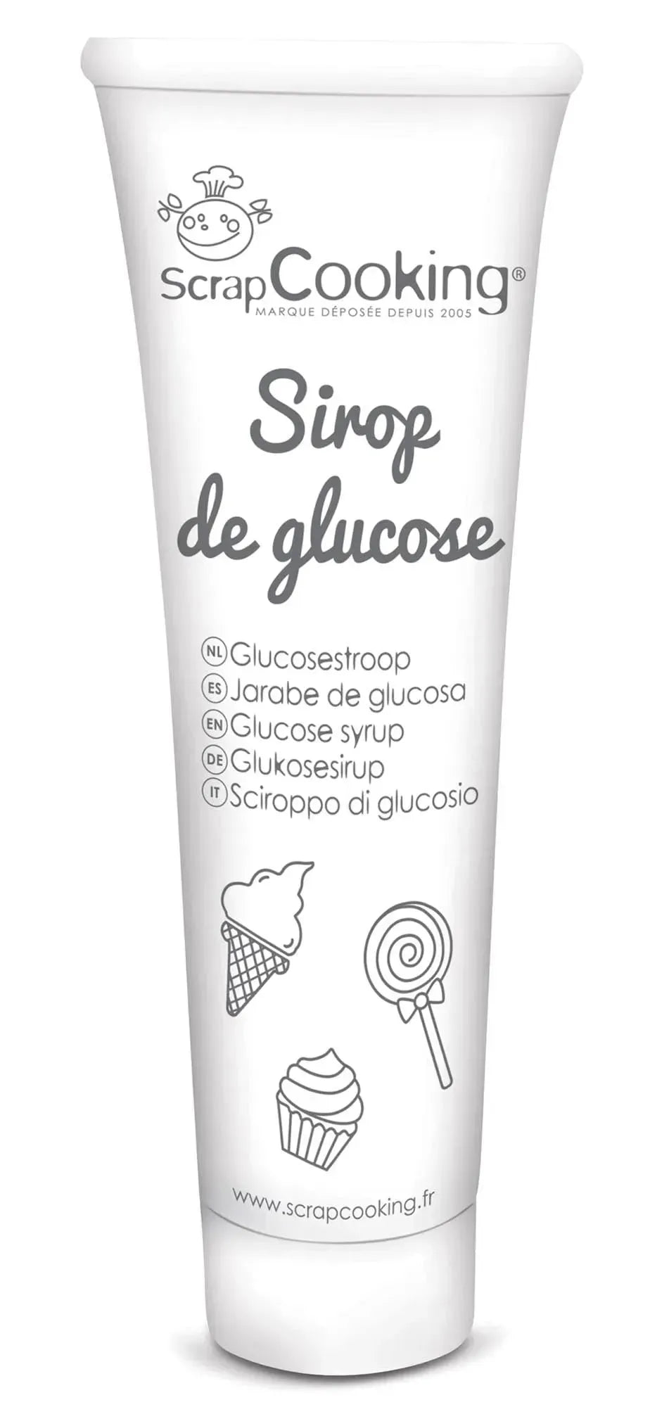 Glukose Sirup in Tube 200g: Vielseitiger Süssstoff zum Backen, Kochen & Verfeinern. Glutenfrei, ideal für Cremes & Desserts.