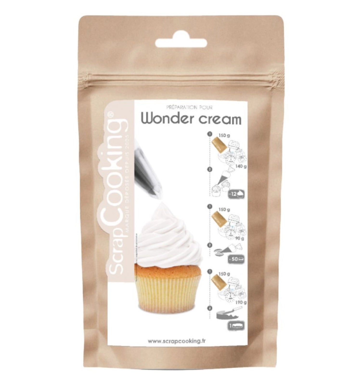 Wonder Cream weiss Vanillegeschmack 150g