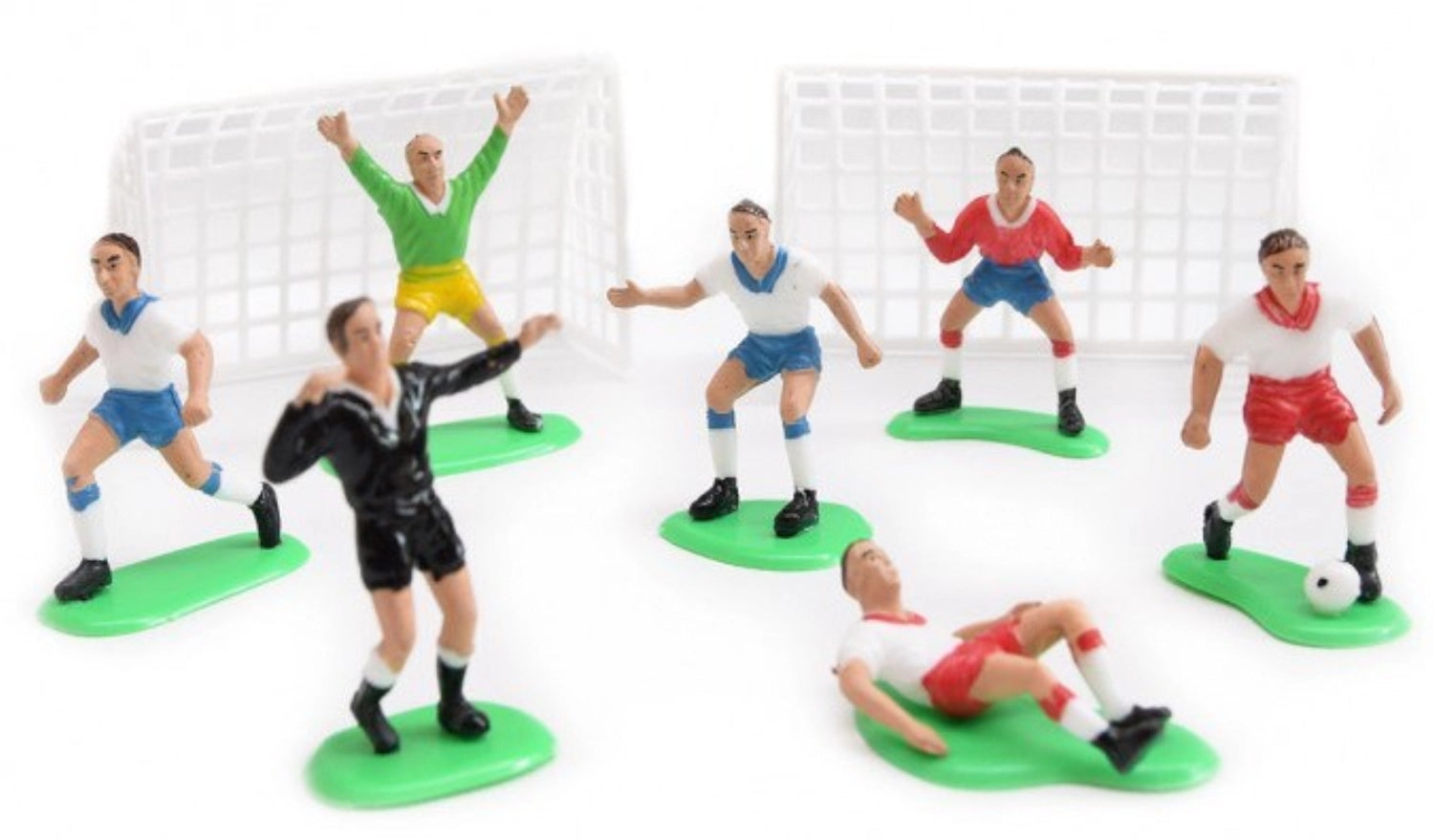 9 pcs. decorative football figures