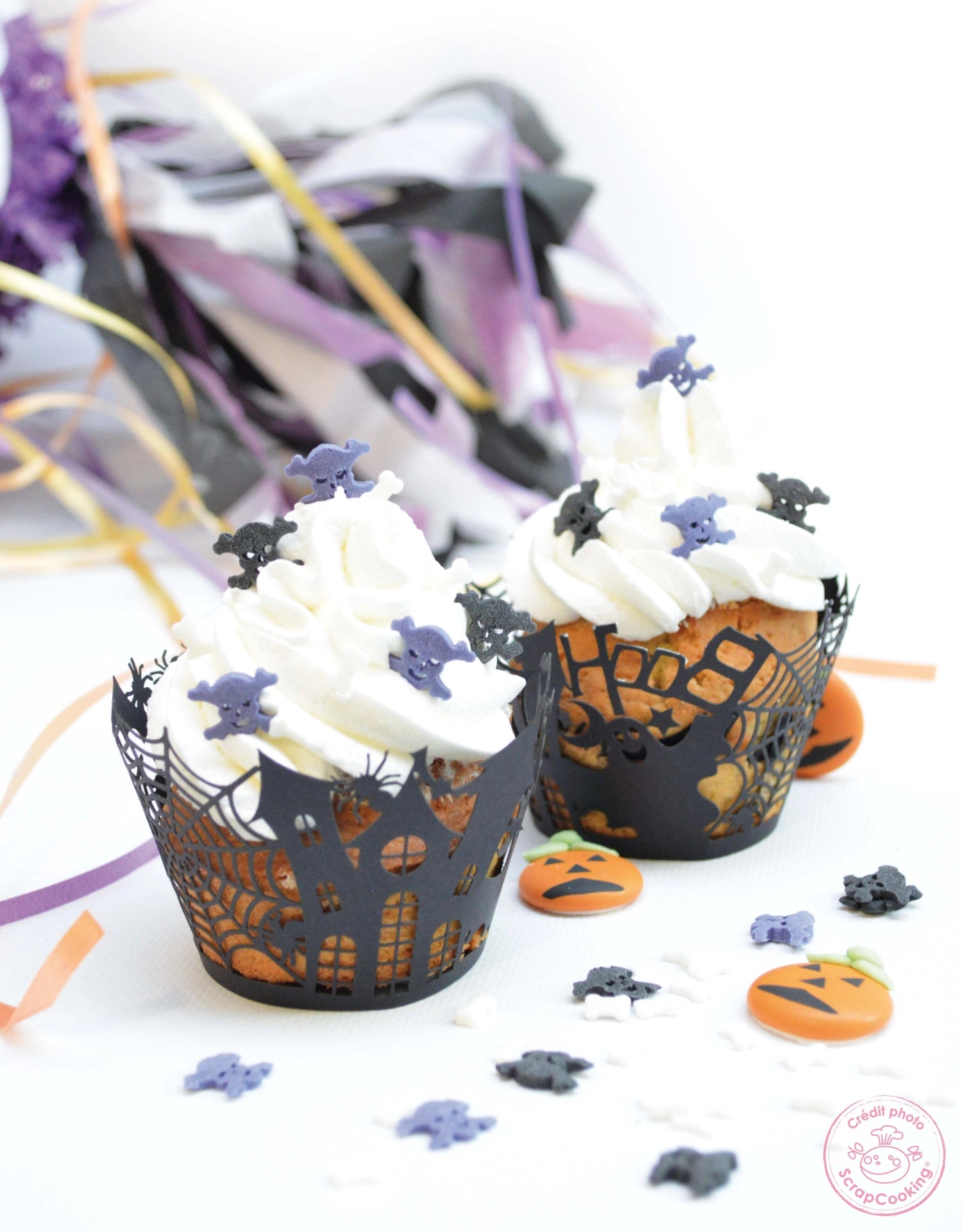 12 Stk. Cupcake-Wrappers Halloween
