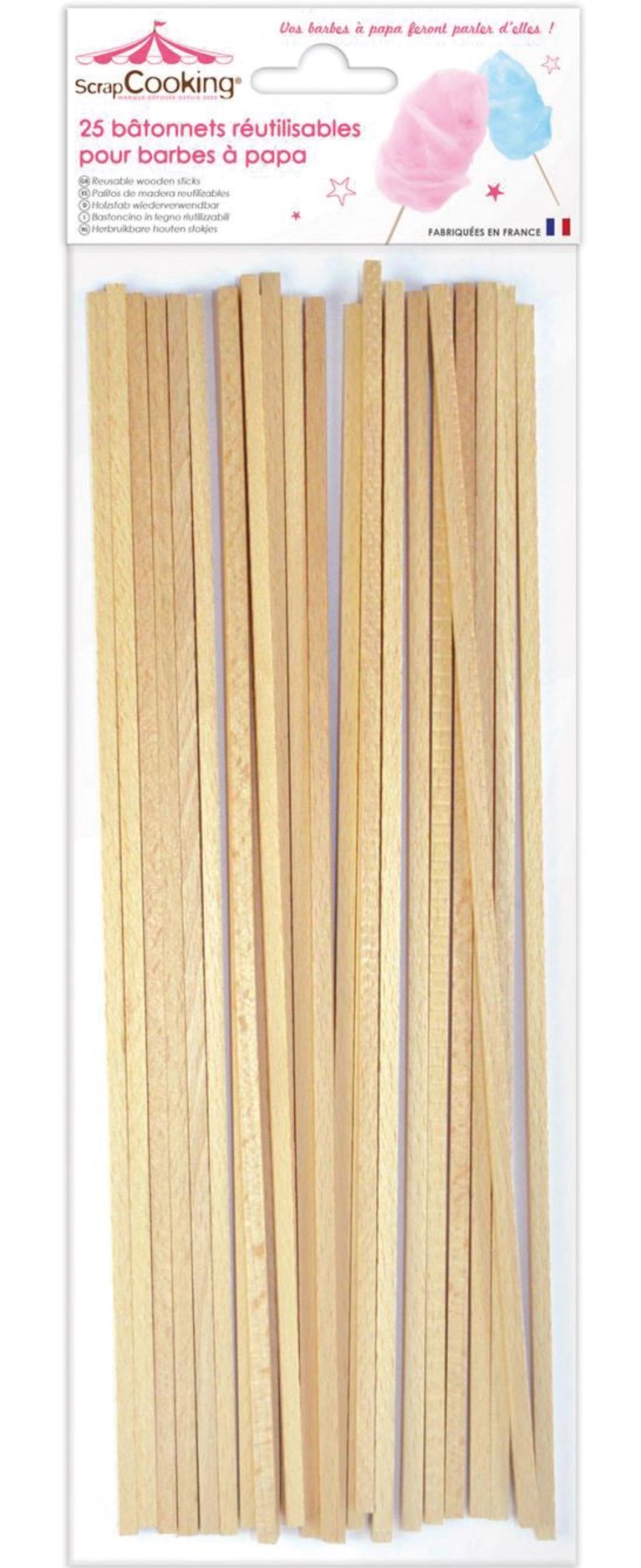 25 Sticks für Zuckerwatte - KAQTU Design