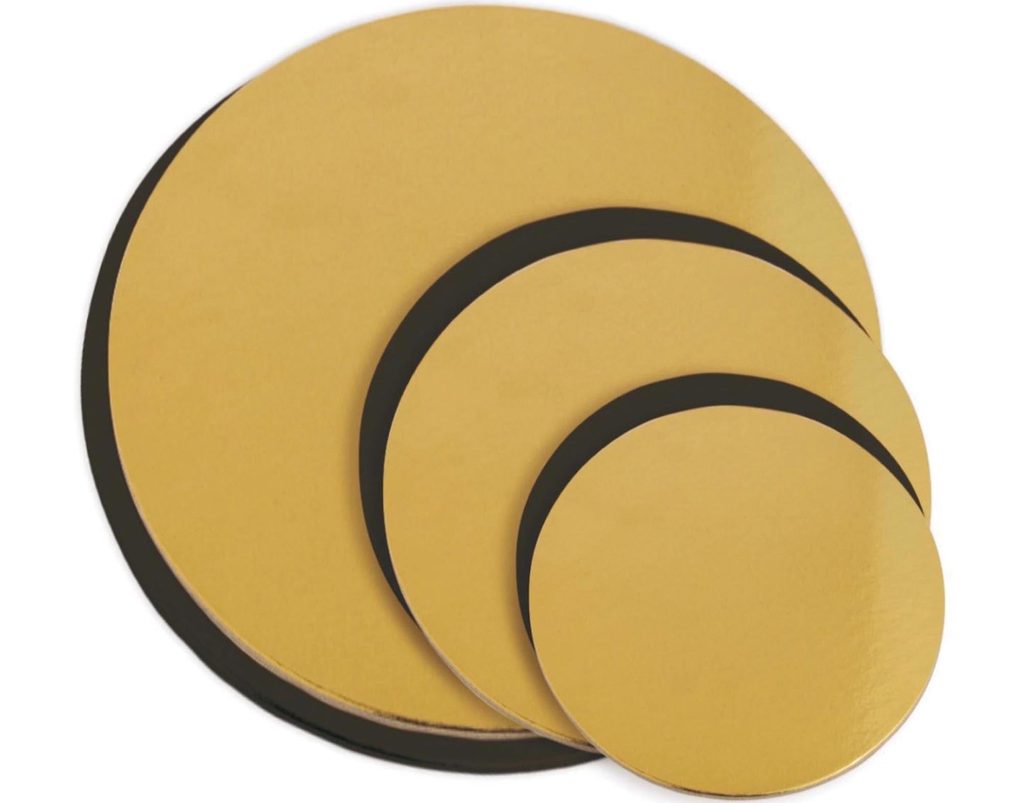 Elegantes 6er Set Untersetzer in Gold/Schwarz von Scrap Cooking, ideal für Kuchen und Torten, stabil und stilvoll für jeden Anlass.