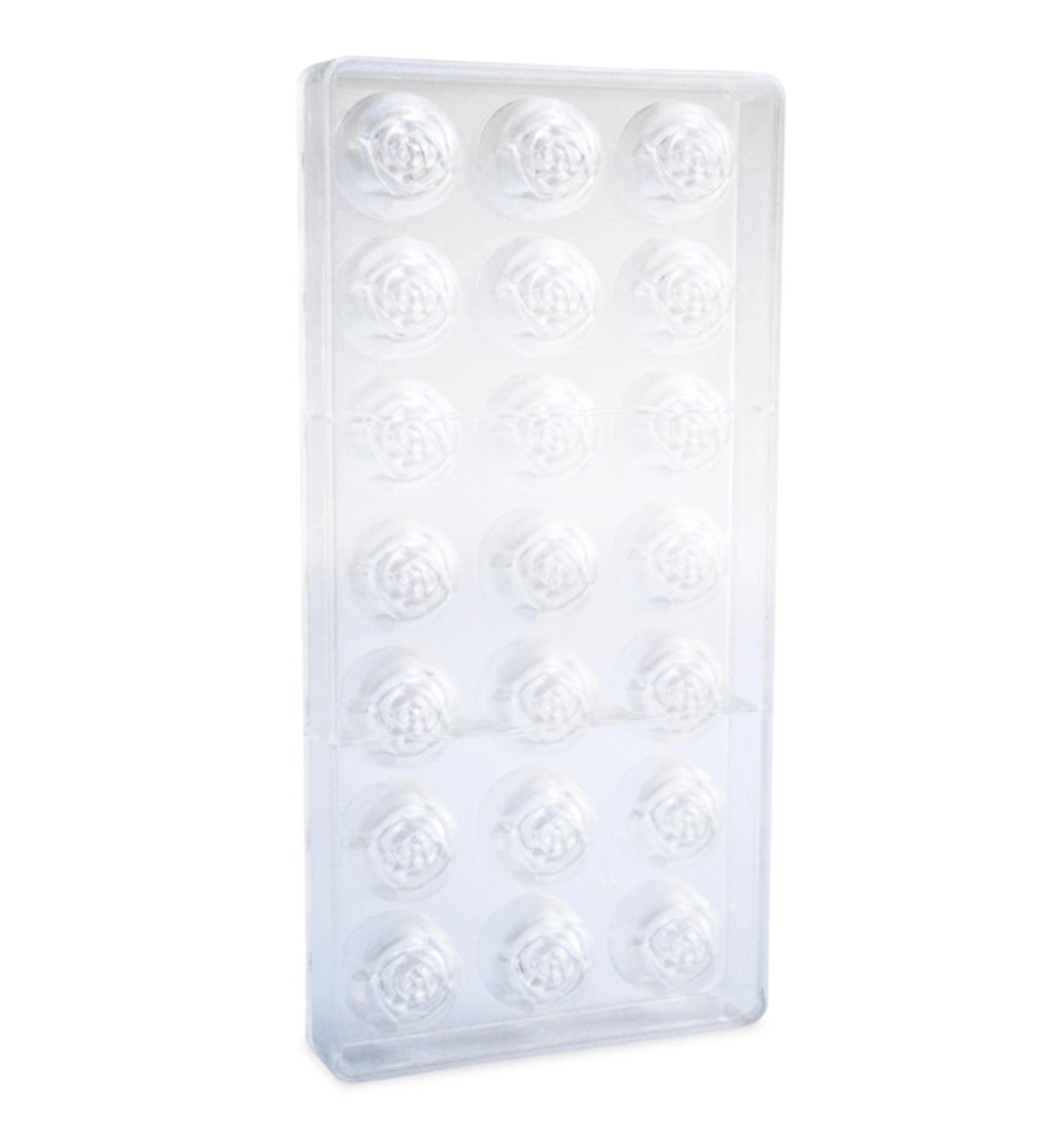 Forme de chocolat, roses rigides