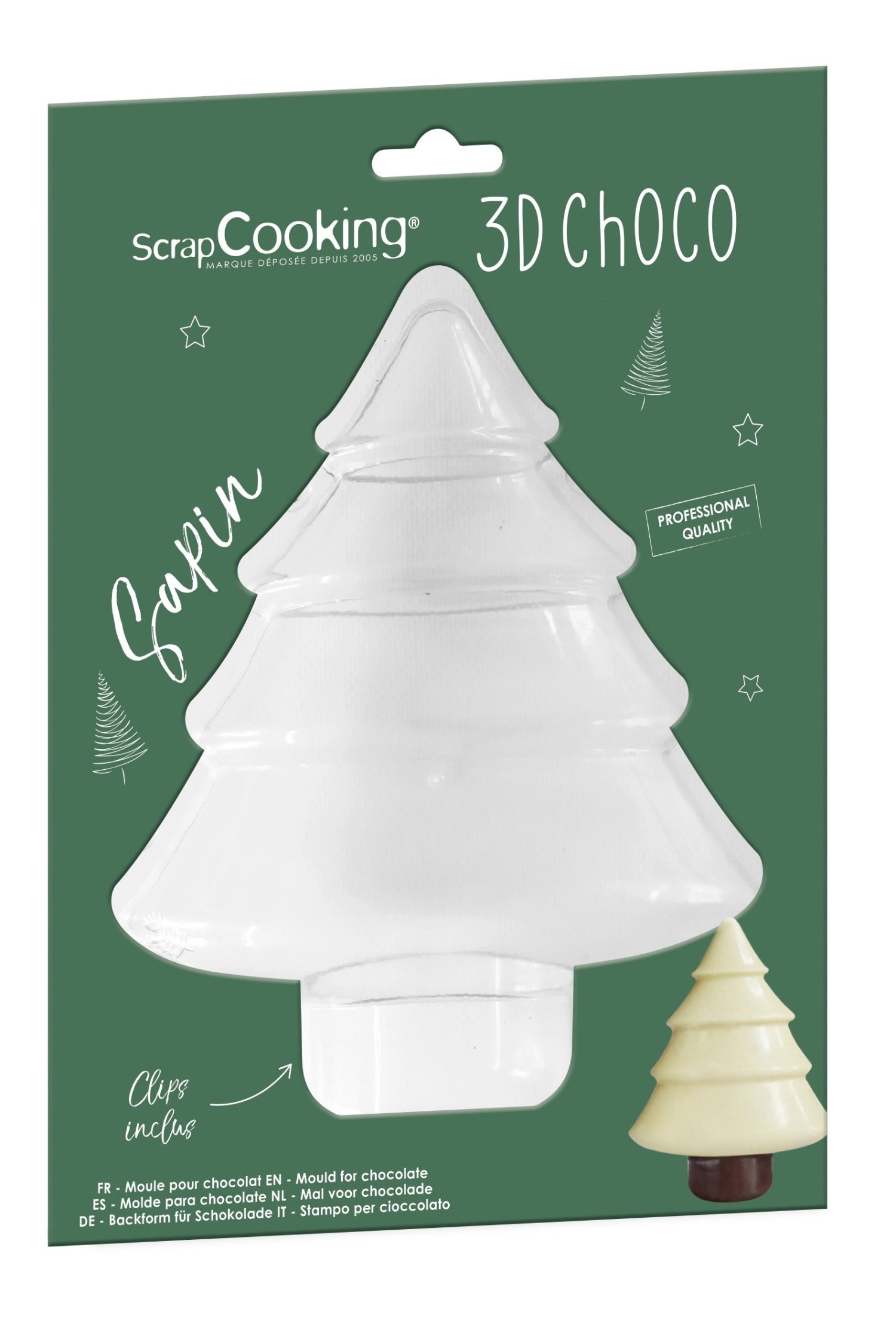 3D Schokoladenform Weihnachtsbaum - KAQTU Design