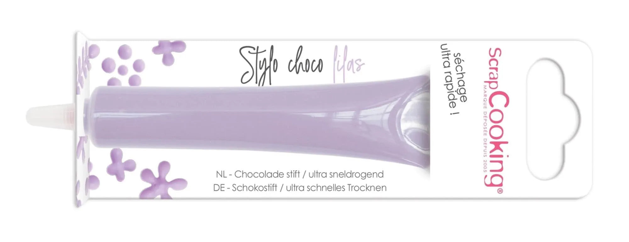 Lila Schokoladenstift 25g: Perfekt für kreative Dessert-Dekorationen. Intensiver Geschmack, präzise Anwendung, hochwertige Zutaten.