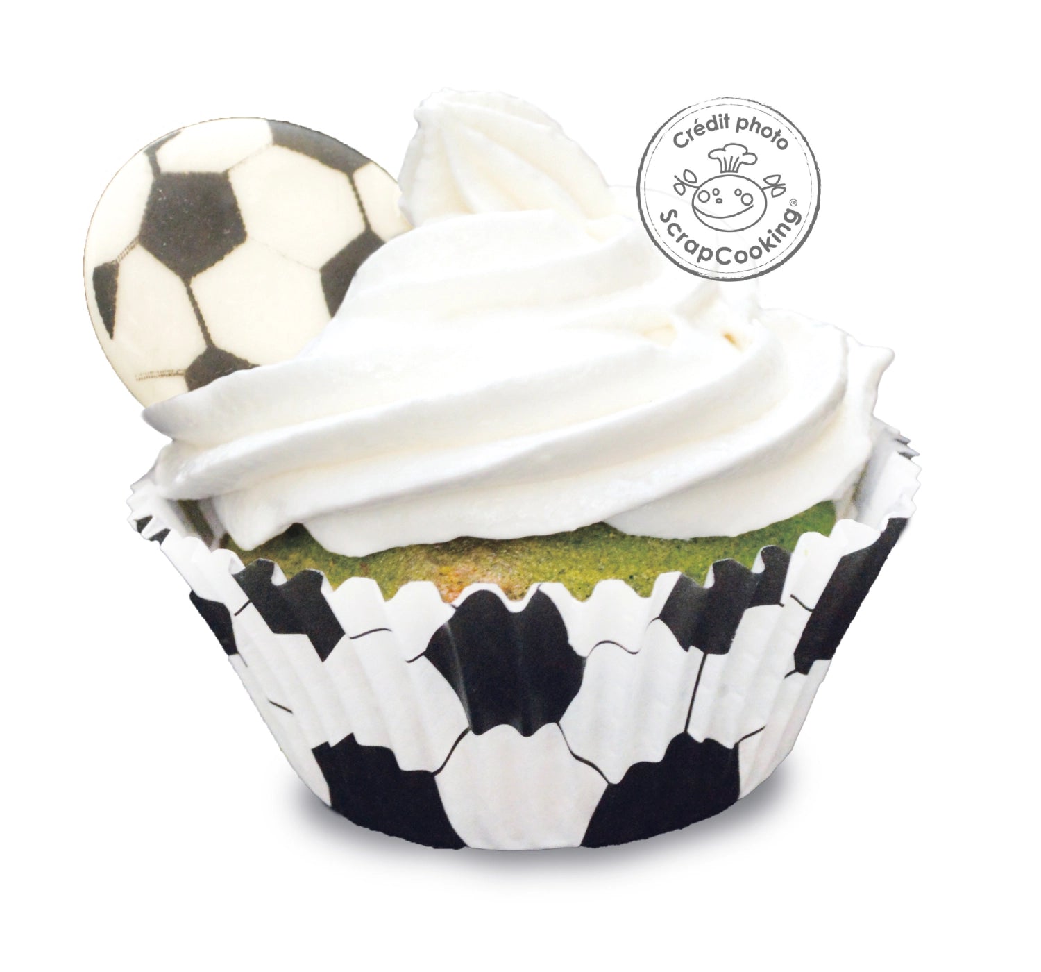 Sechs dekorative Zuckerfußbälle für die kreative Verzierung von Backwaren und Snacks, perfekt für Sportevents und festliche Anlässe.