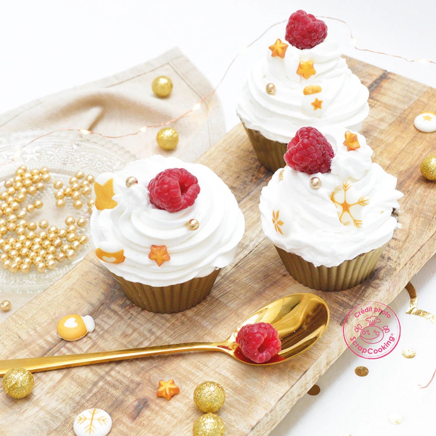 Décoration de sucre or d'hiver