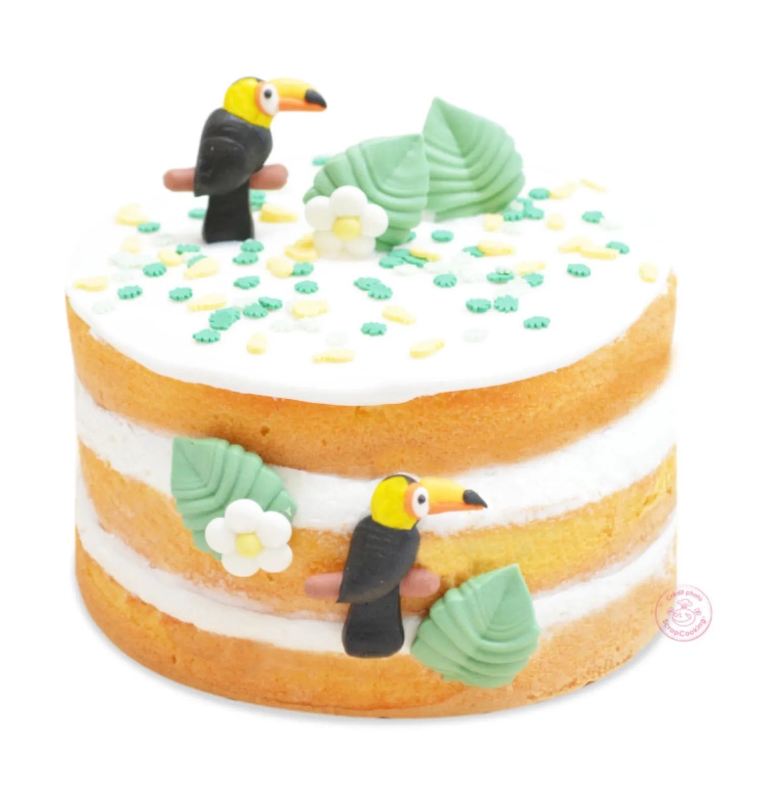 Tropische Zucker-Deko von Scrap Cooking für kreative Dessertideen.