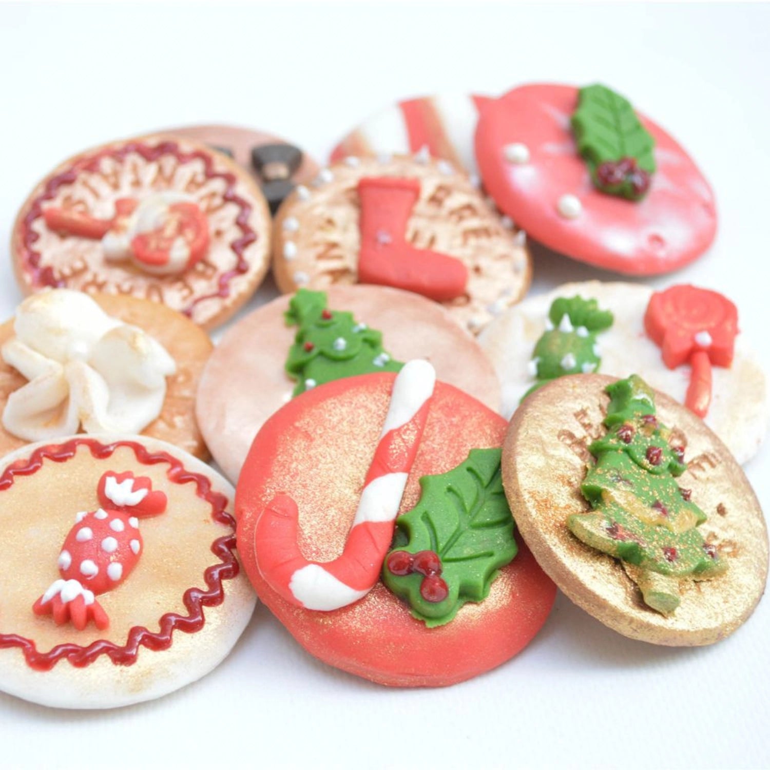 5 Set Sugar Paste Christmas 5x80G