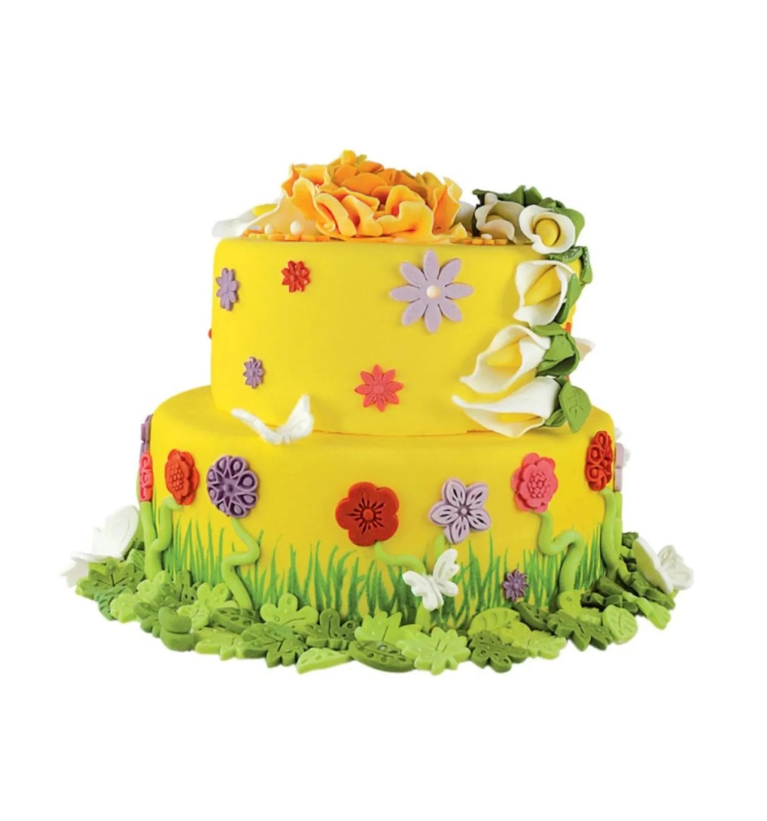 Gelber Fondant, 36cm, 430g – ideal für bunte Tortenkreationen.