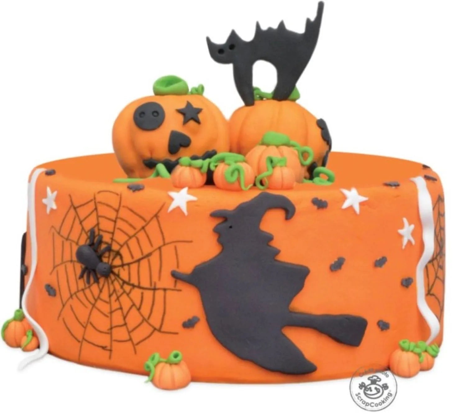 Leuchtend orange Fondant, 36cm, für kreative Tortenkunst.