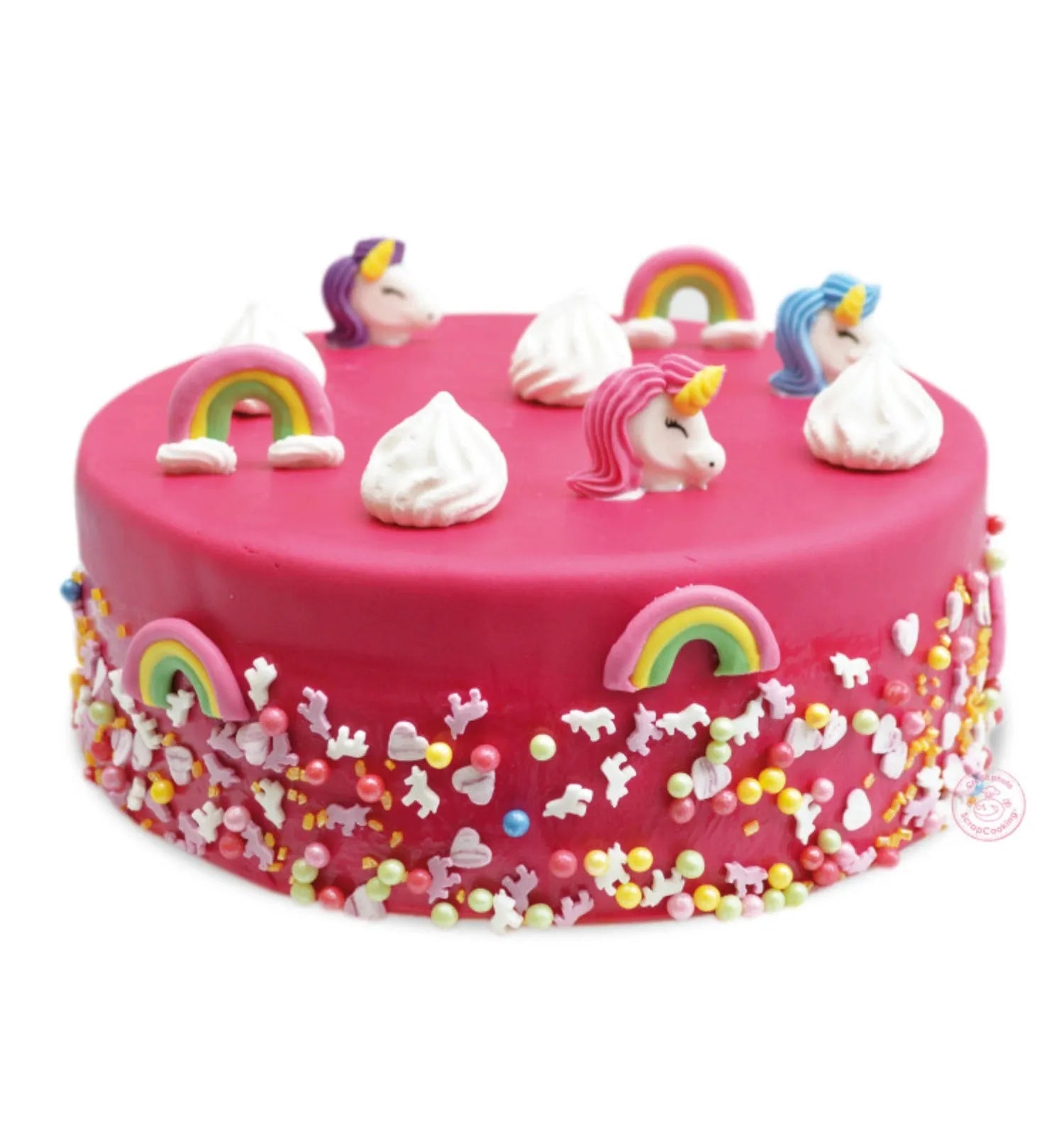 Fuchsia Zuckergussrolle 430g: Perfekt für farbenfrohe Tortenkreationen.