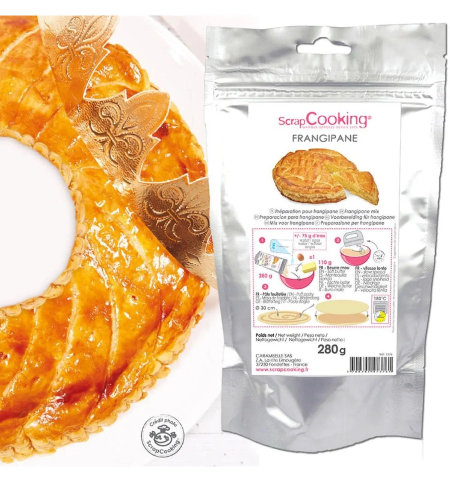 Scrap Cooking Mandelkuchen-Mix: Perfekter Genuss in 280g.