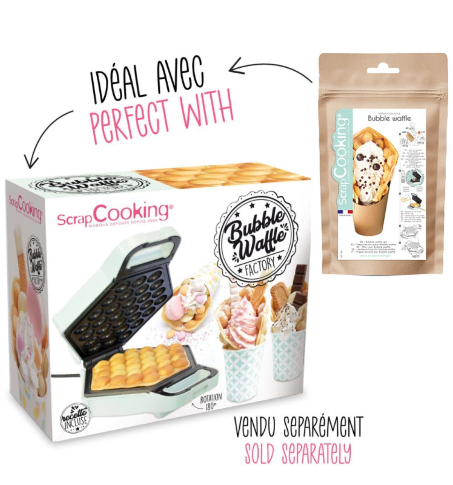 Bubble waffle preparation 450g