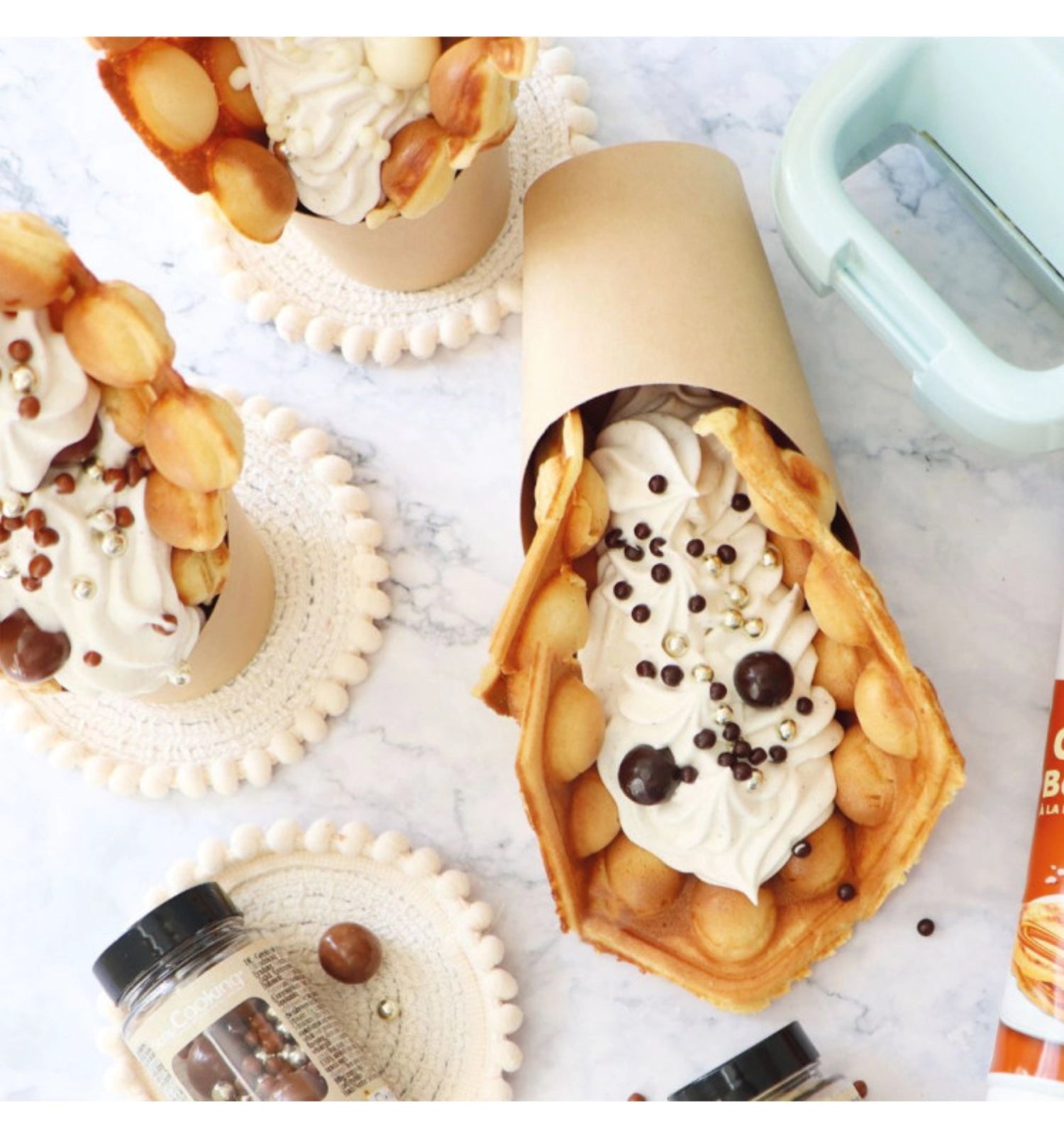 Bubble waffle preparation 450g