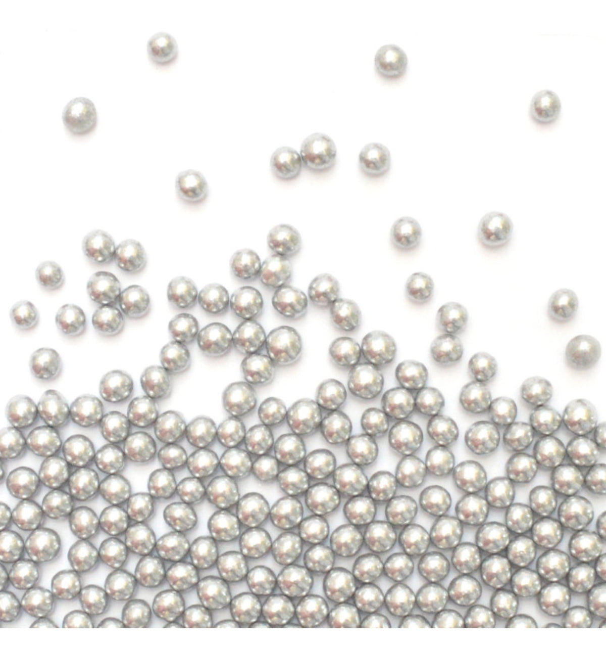 Deko Zucker Perlen silber 55g in Silber präsentiert im Onlineshop von KAQTU Design AG. Zutaten ist von Scrap Cooking