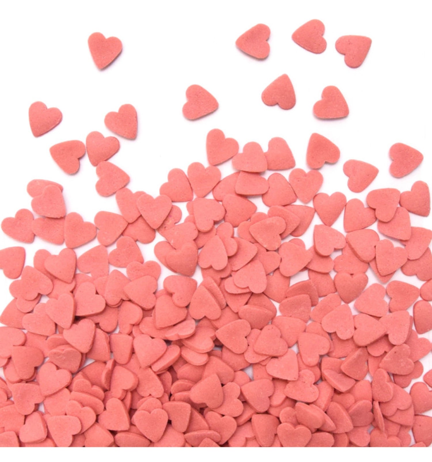 Decorative sugar heart red 55g
