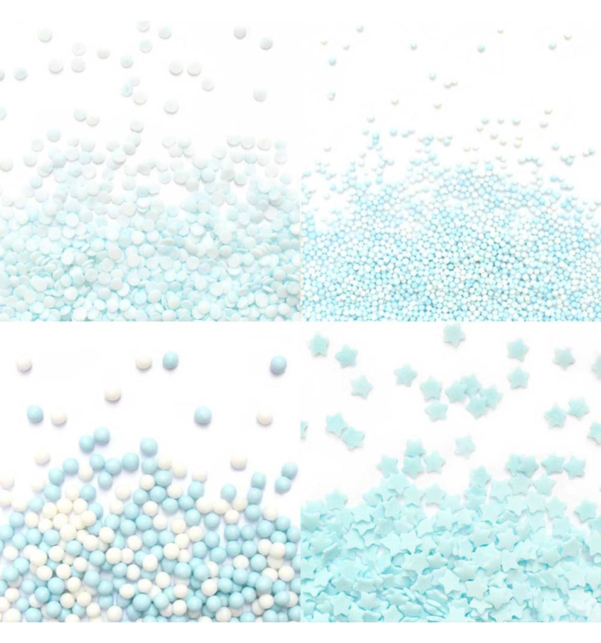 4er Set Zuckerdekors Blue Mix 64g in Blau präsentiert im Onlineshop von KAQTU Design AG. Zutaten ist von Scrap Cooking